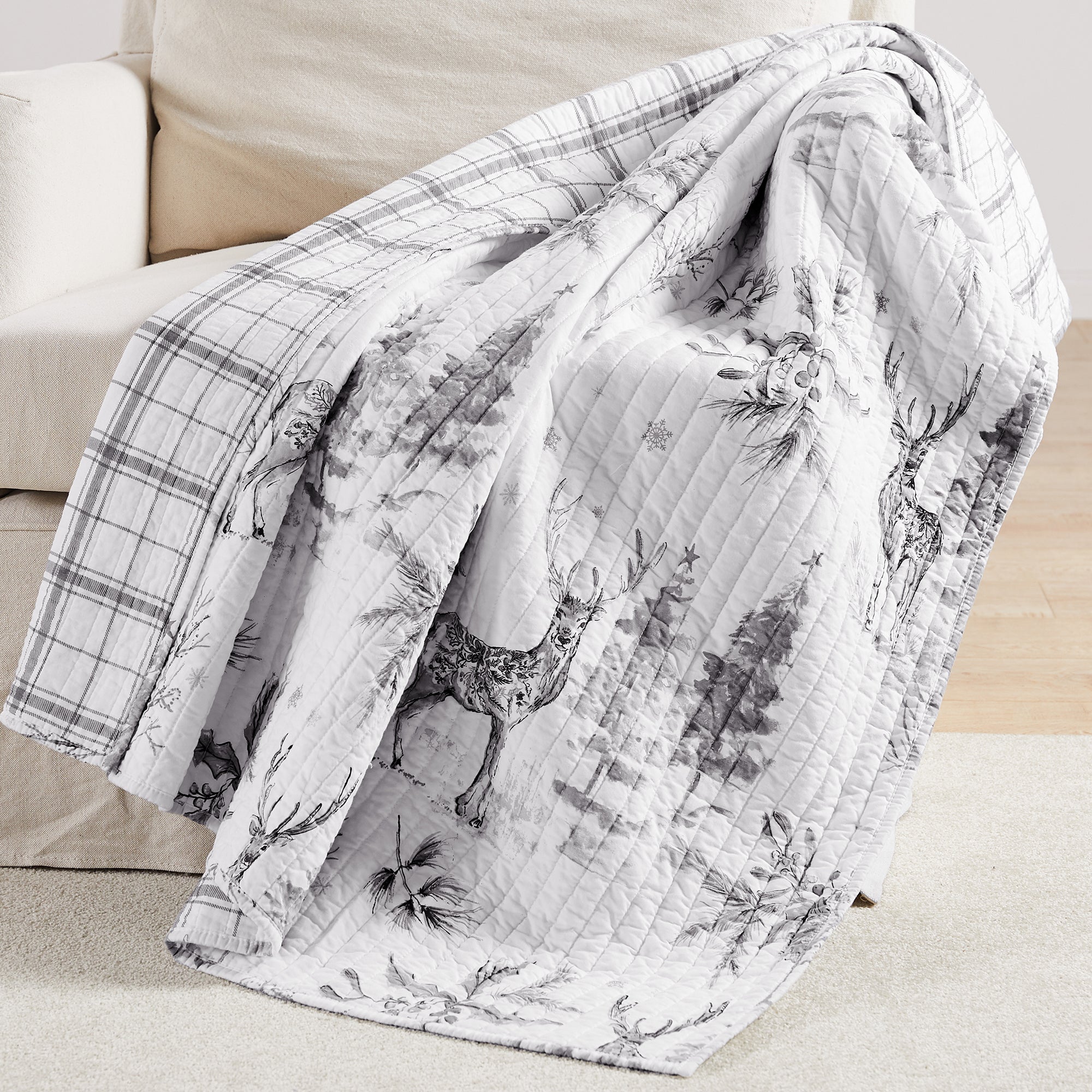 Levtex Home Sleigh Bells Quilted Throw Throws