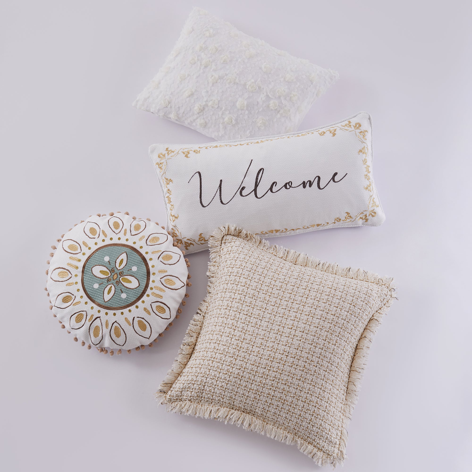 Levtex Home Cosima Textured Fringe Pillow Decorative Pillows