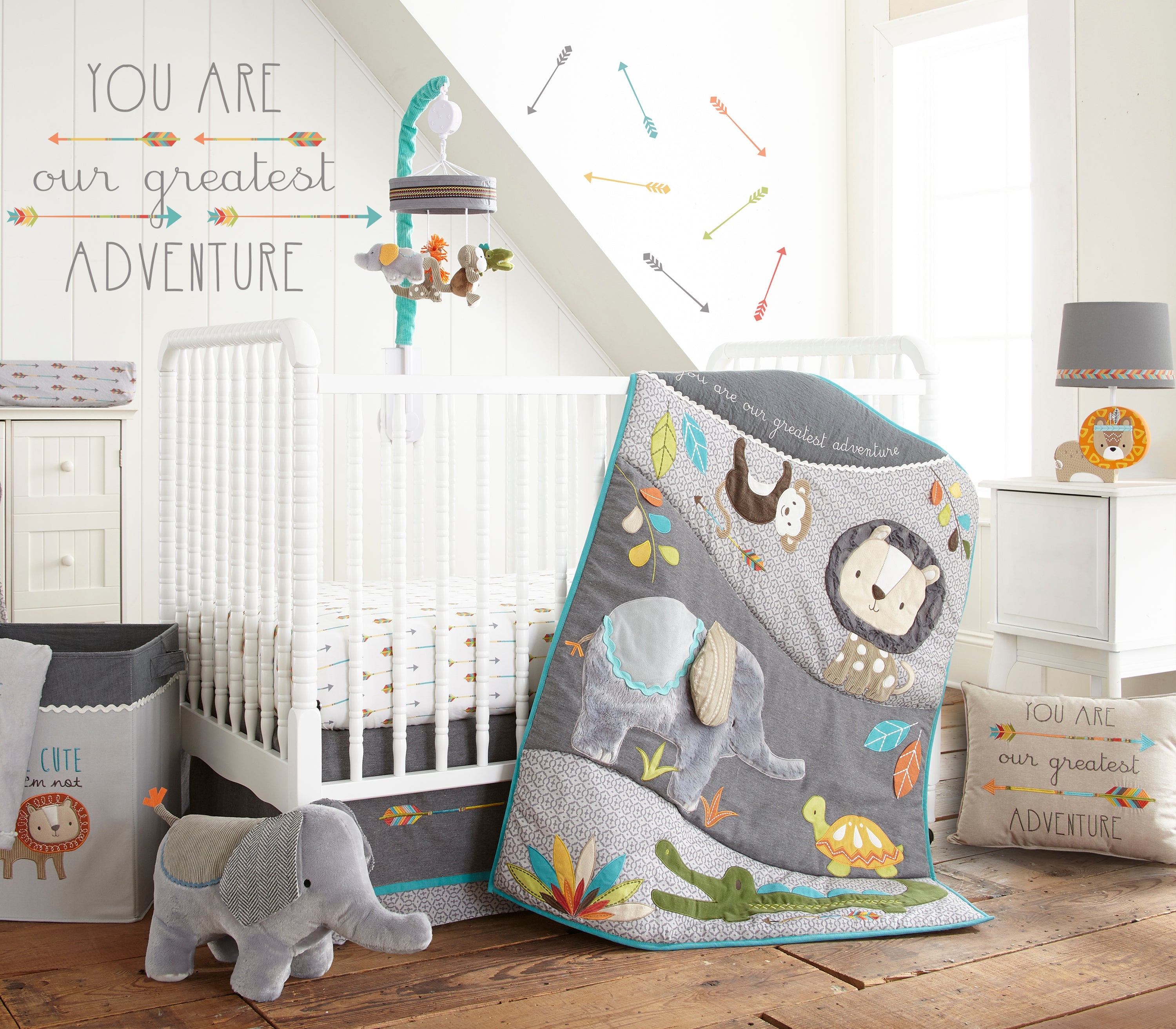 Levtex Home Zambezi Lamp Base and Shade Nursery Lamps