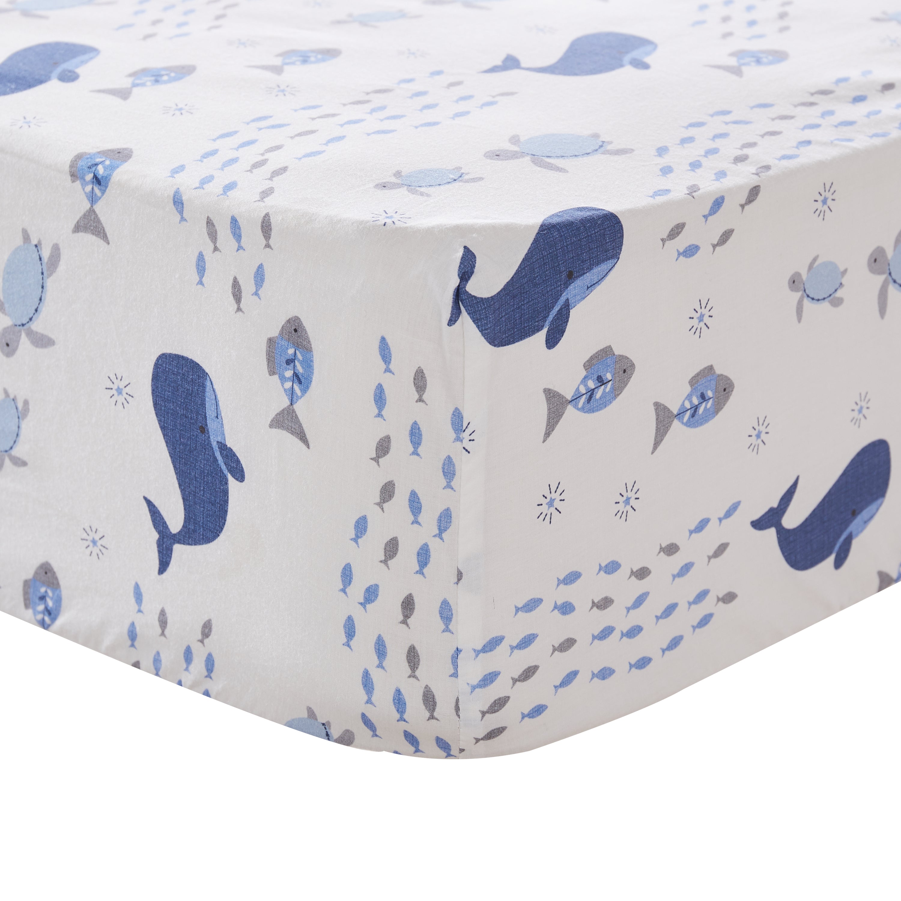 Levtex Home Boho Bay Underwater Cotton Crib Fitted Sheet Crib Fitted Sheets