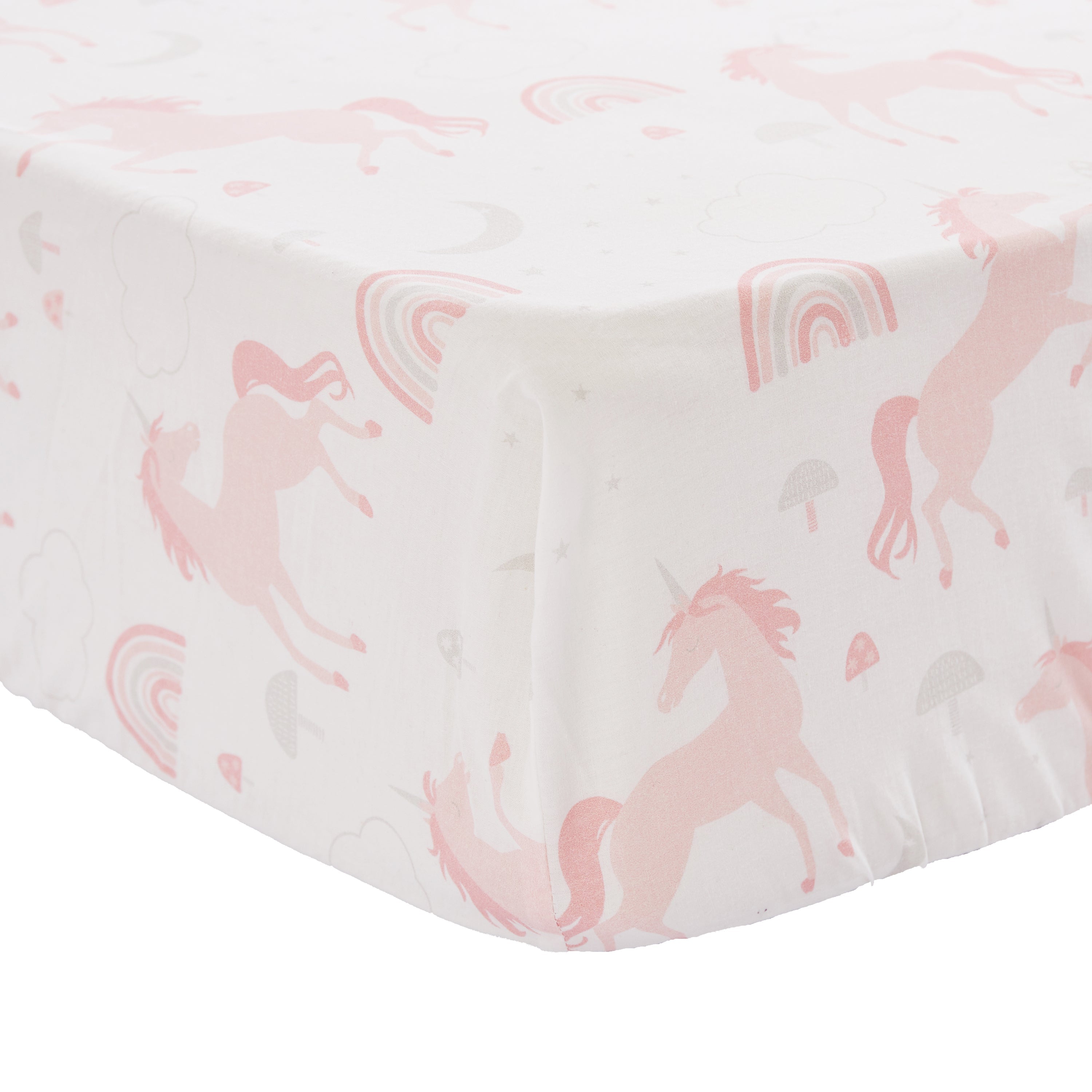 Colette Unicorn Cotton Crib Fitted Sheet
