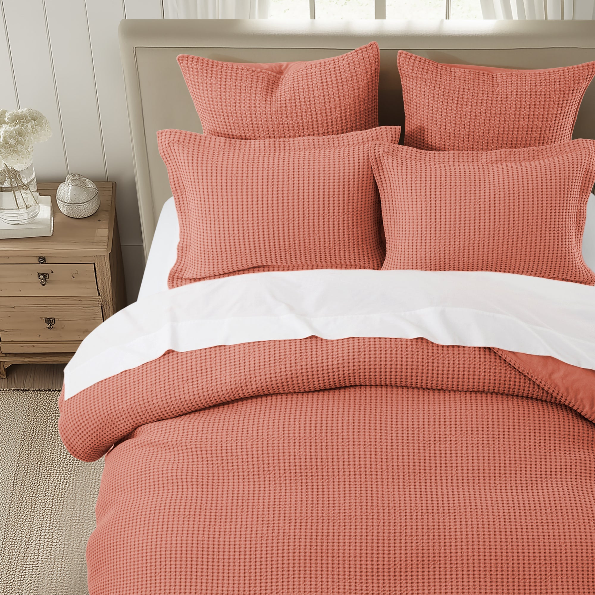 Mills Waffle Duvet Set