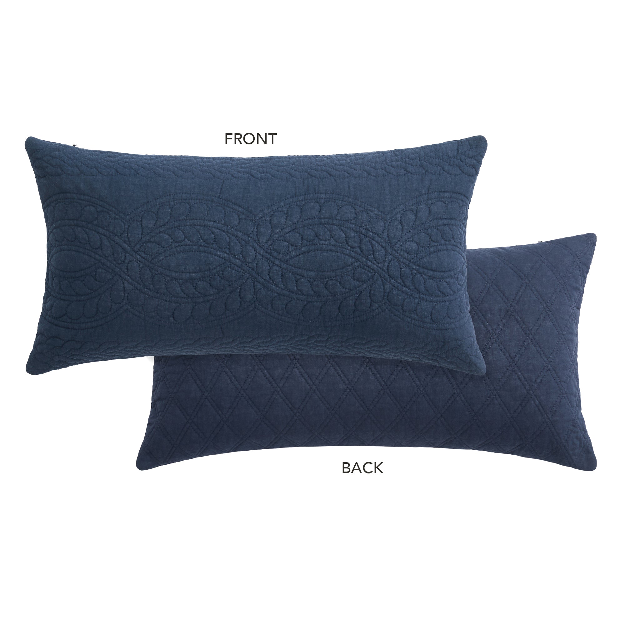 Ballou Navy Rectangular Pillow