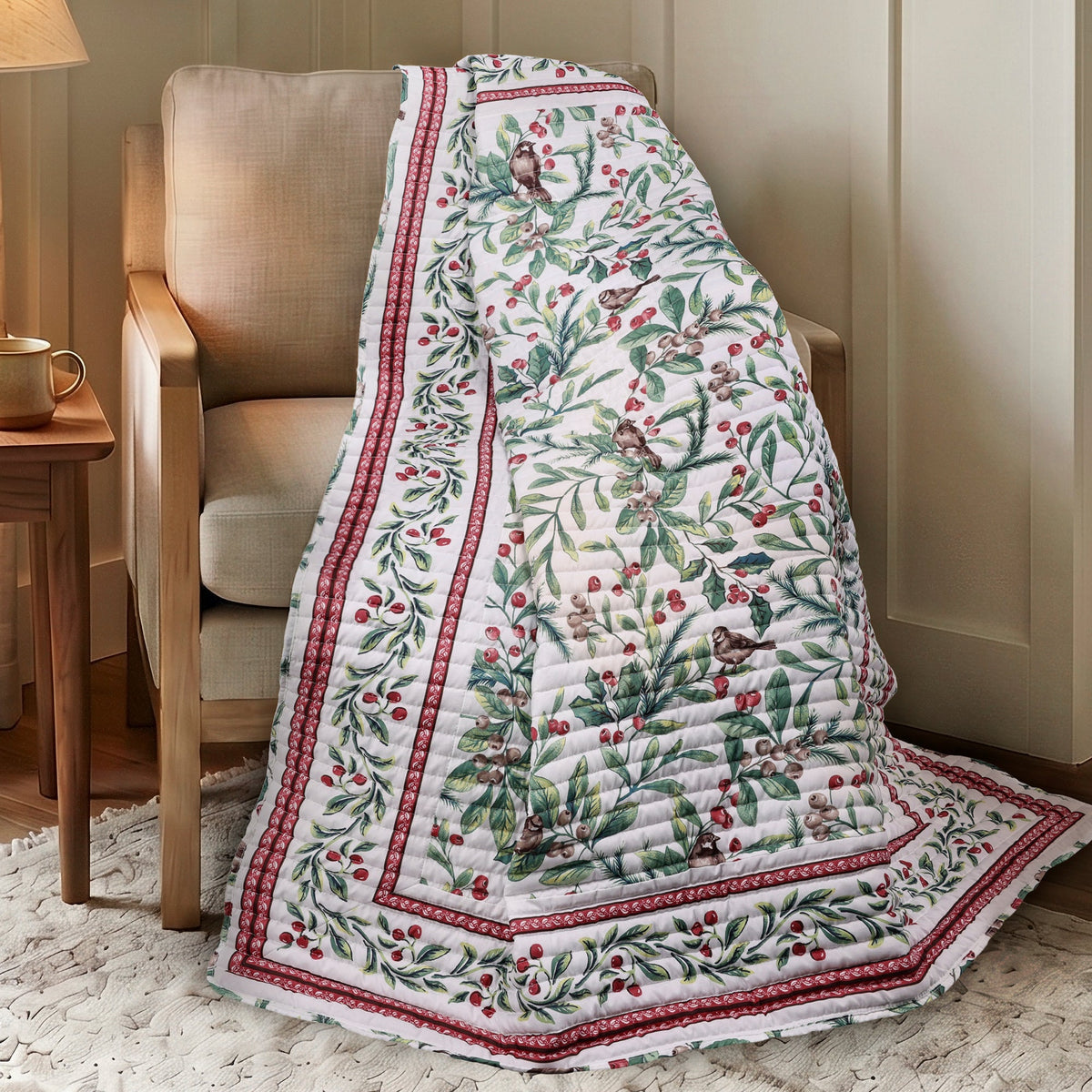 Berry Lane Quilted Throw