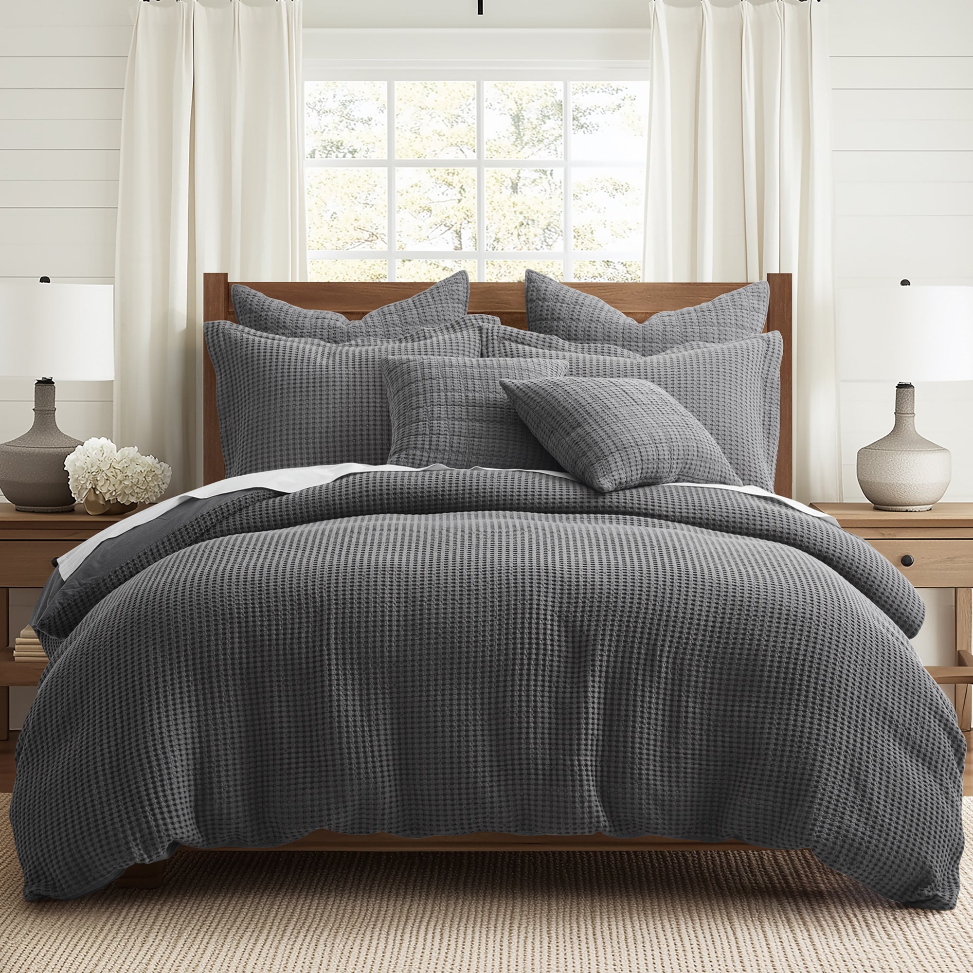 Mills Waffle Duvet Cover Set