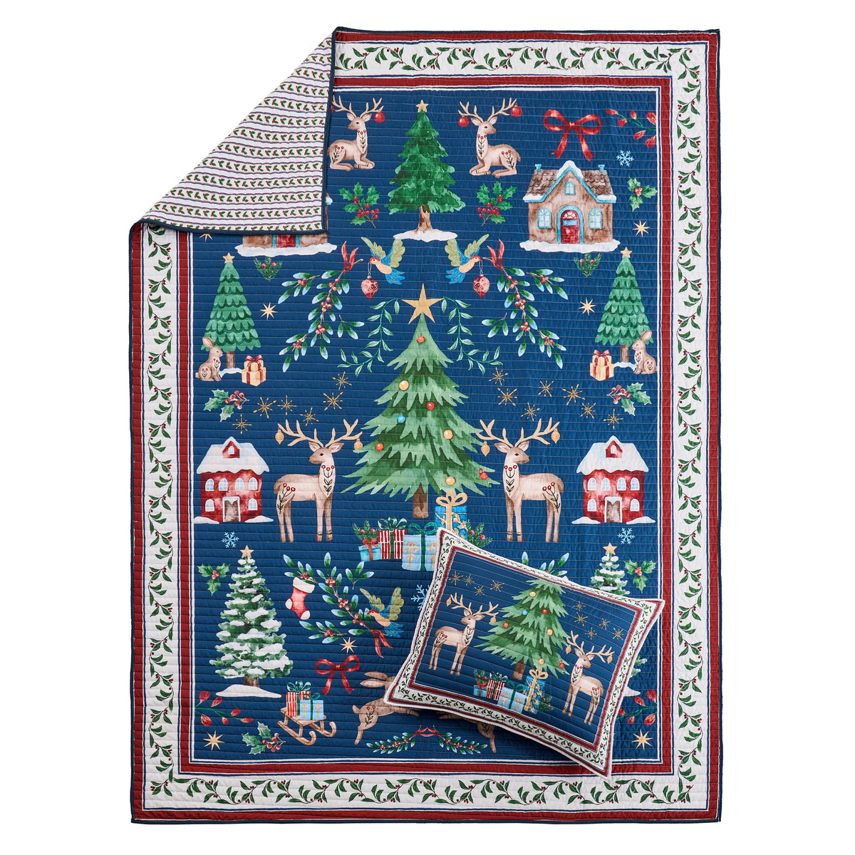 Christmas Cottage Quilt Set