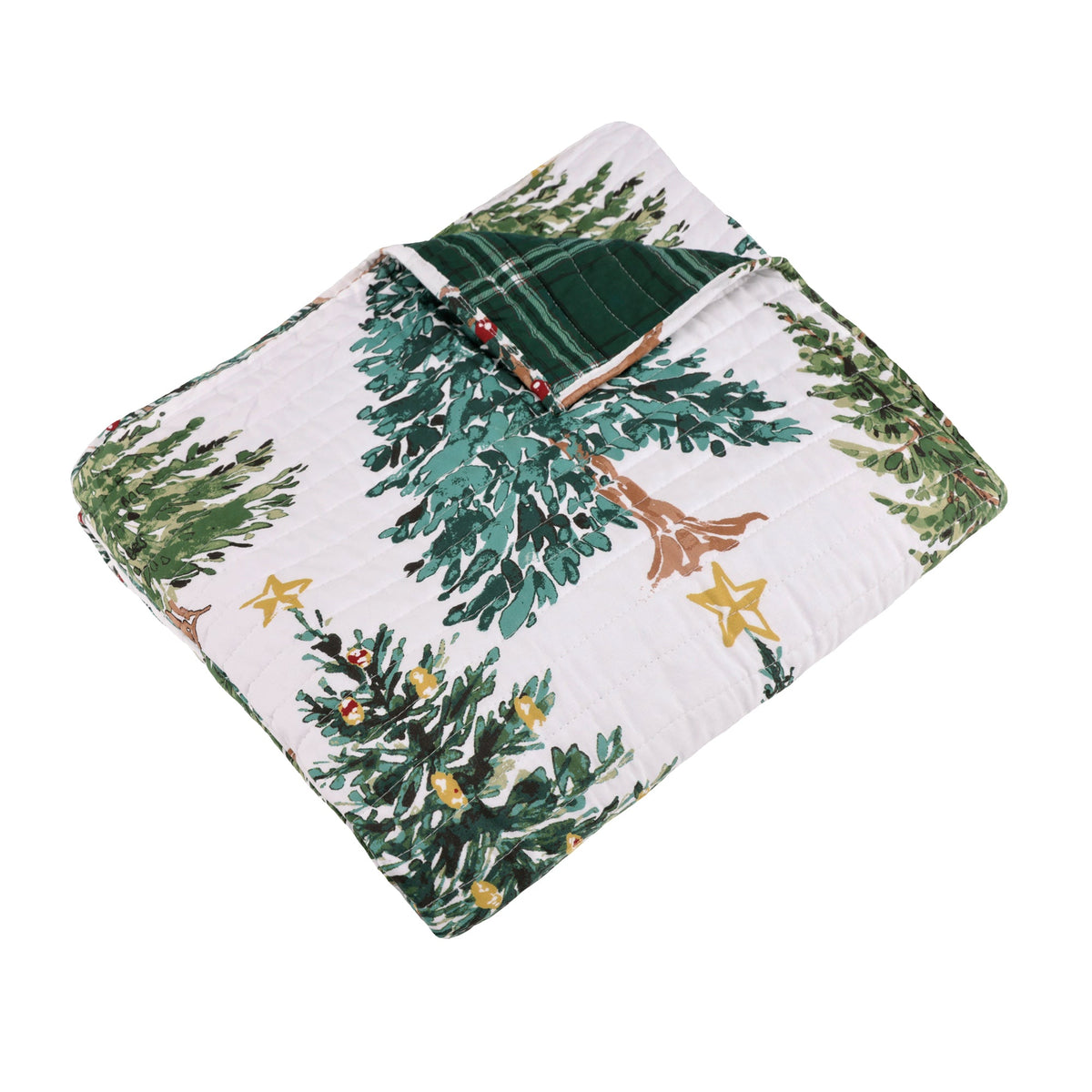 Christmas Grove Quilted Throw