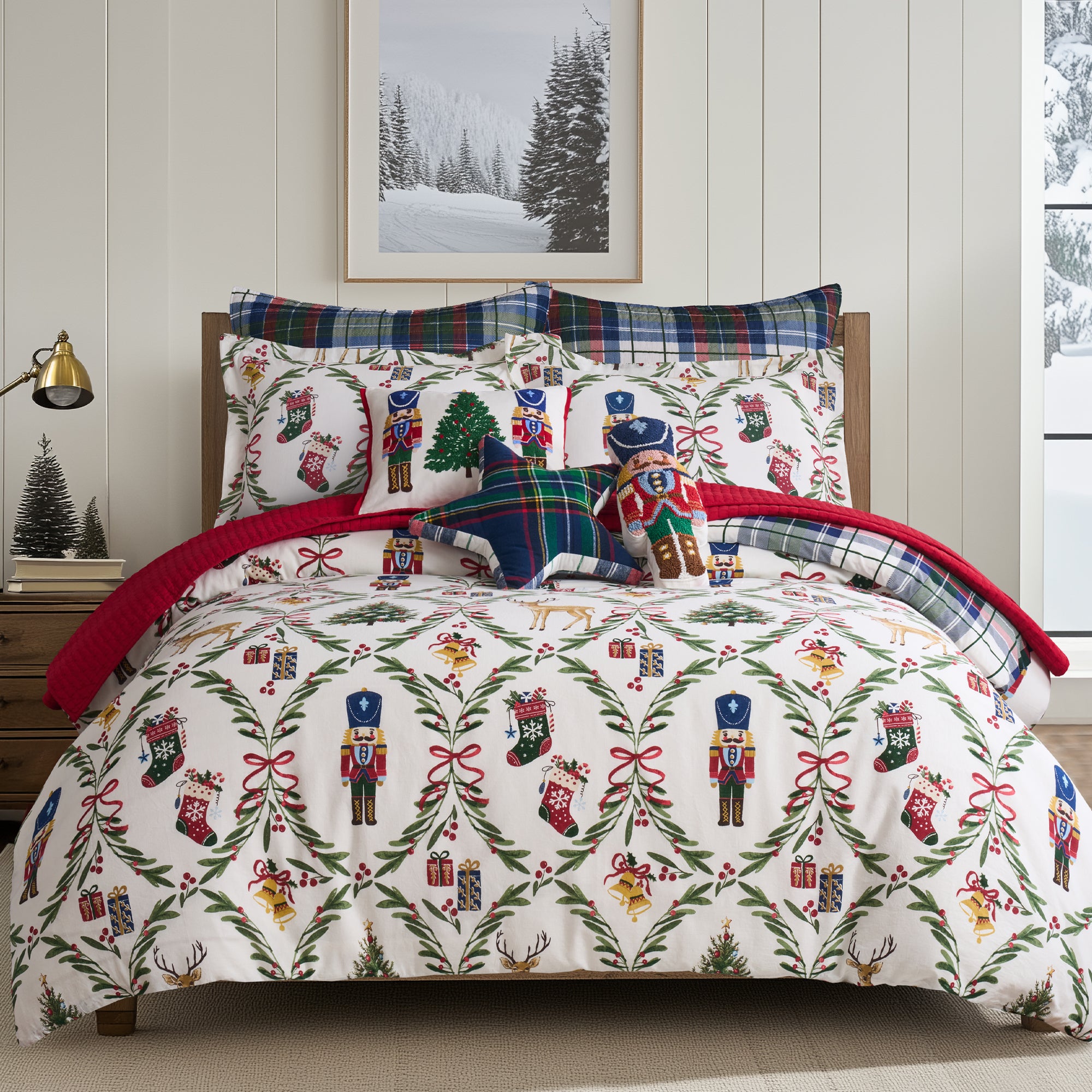 Festive Nutcrackers Duvet Cover Set