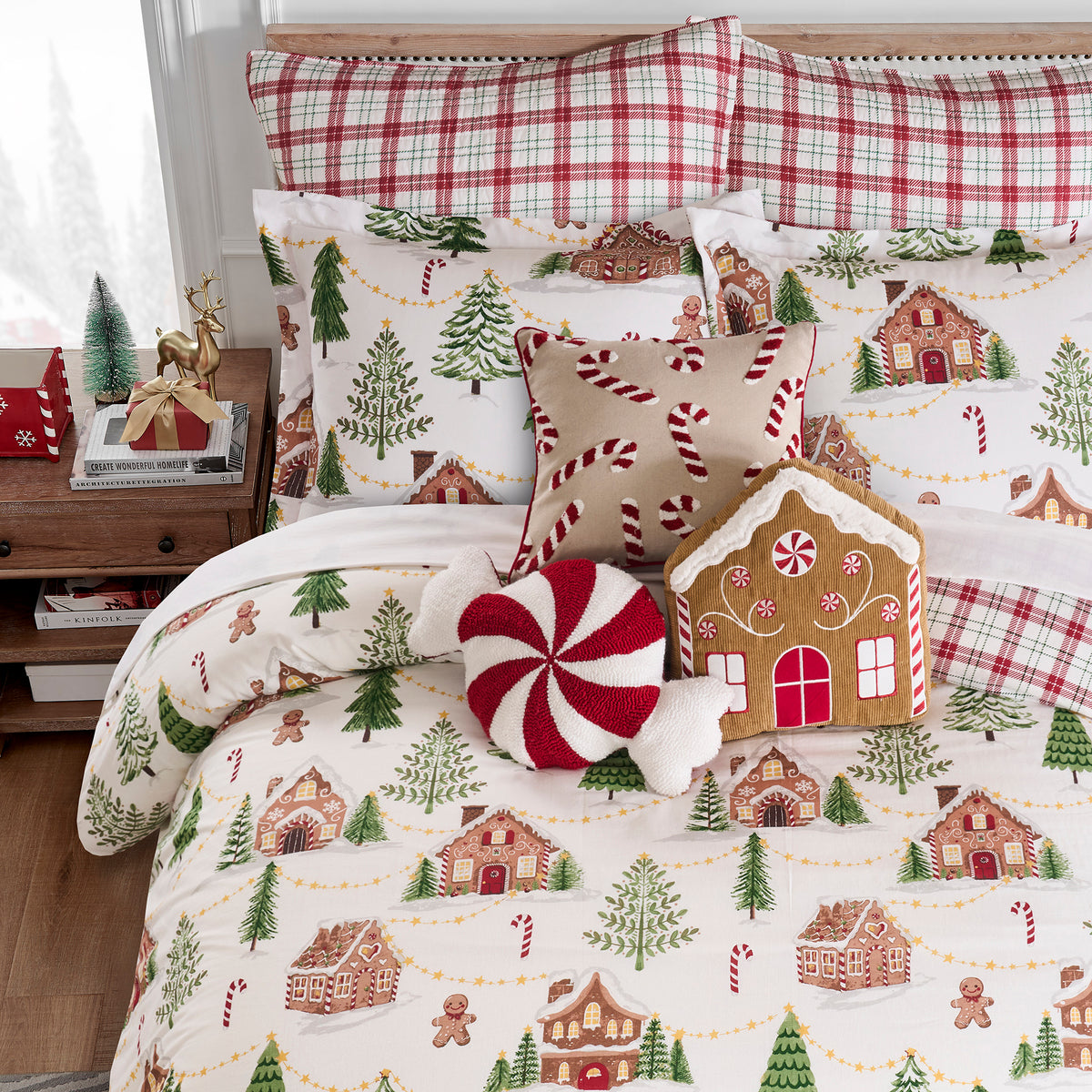 Gingerbread Village Duvet Cover Set