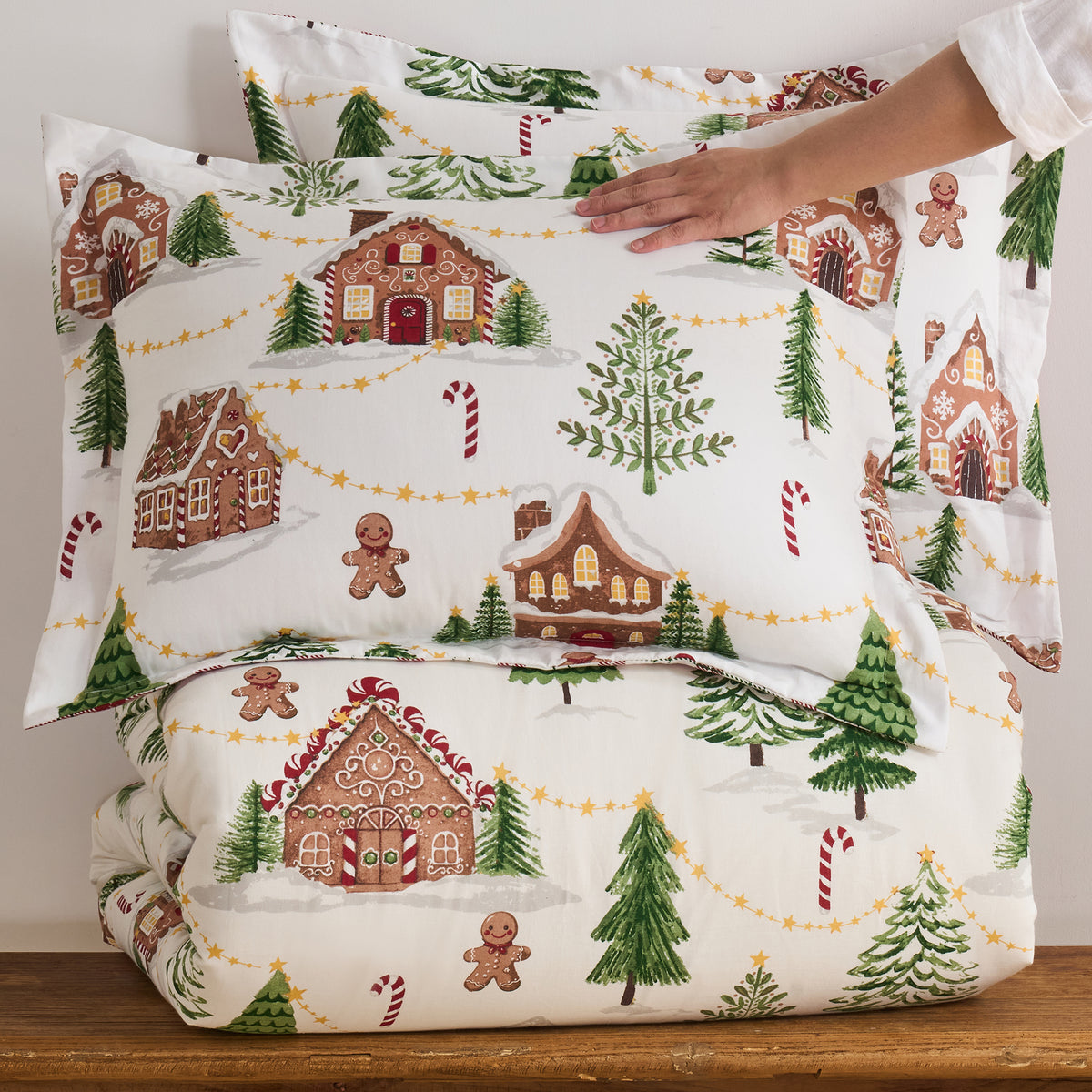 Gingerbread Village Duvet Cover Set