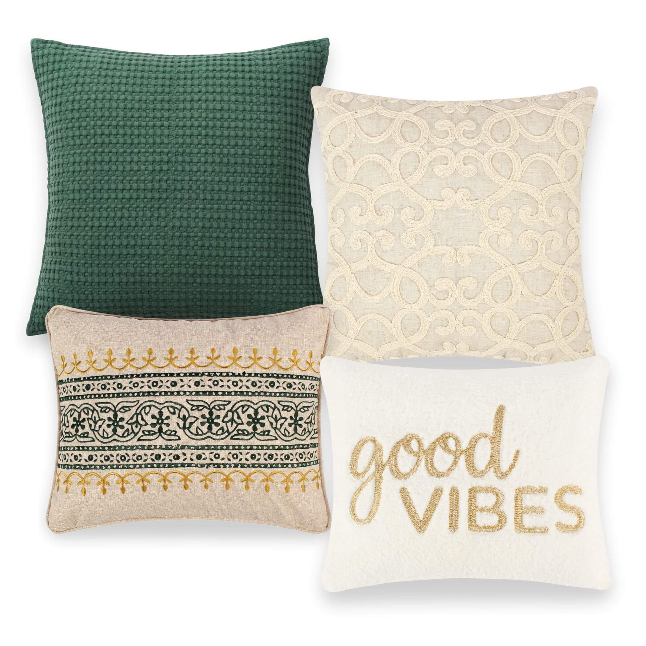 Green Natural Pillow Bundle