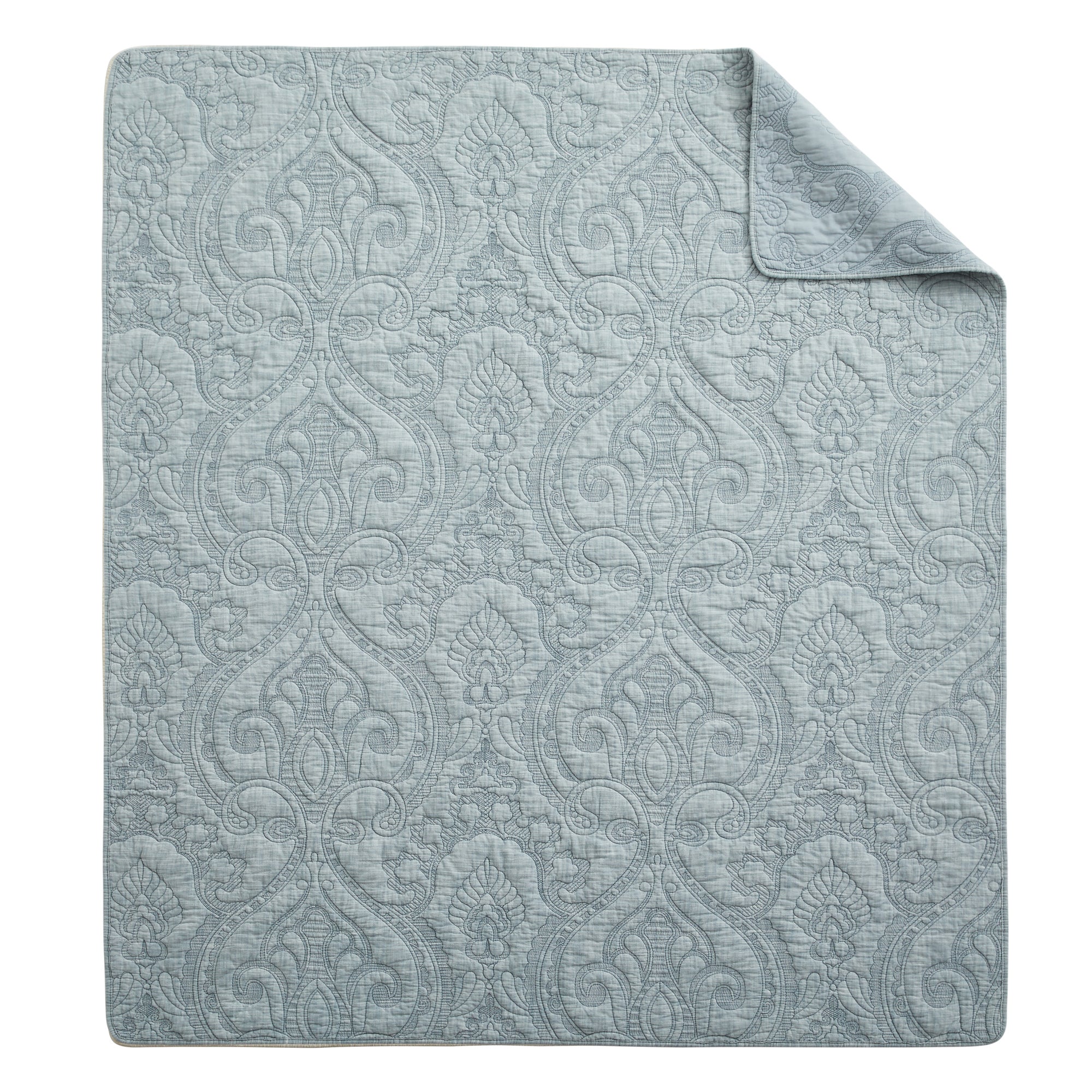 Helena Sage Quilted Throw