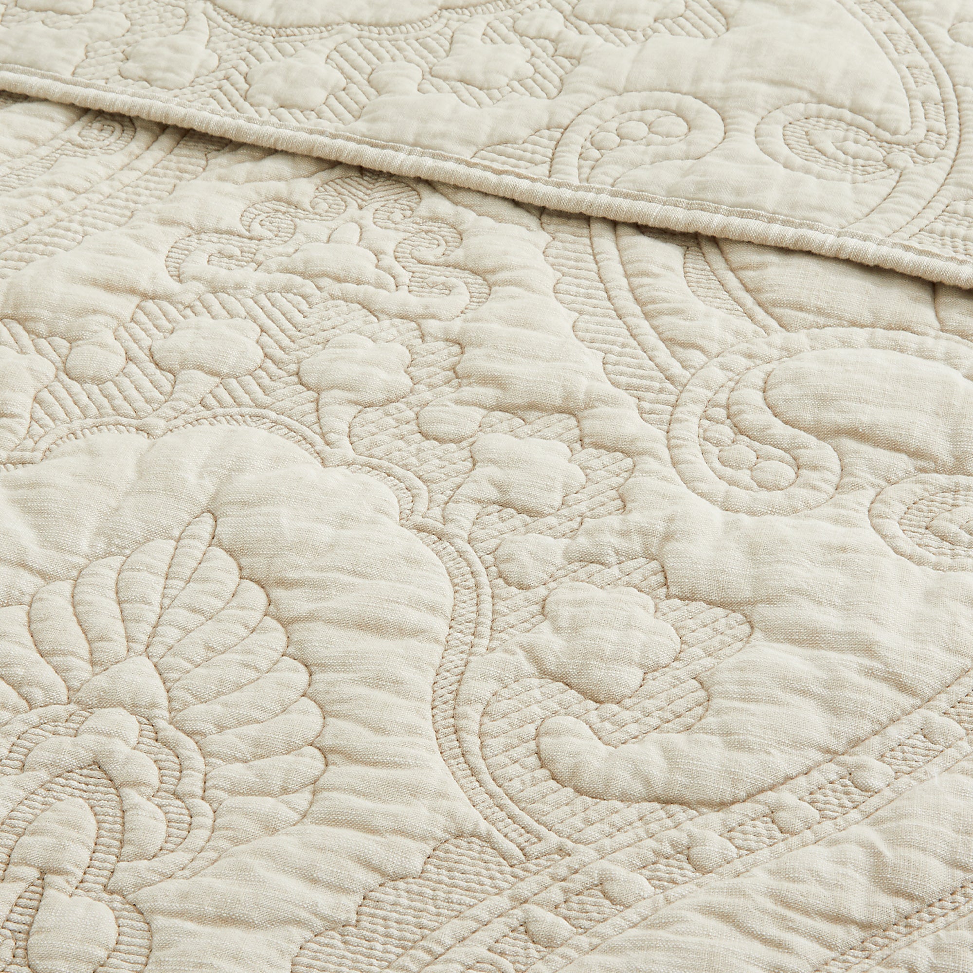 Helena Sage Quilted Throw