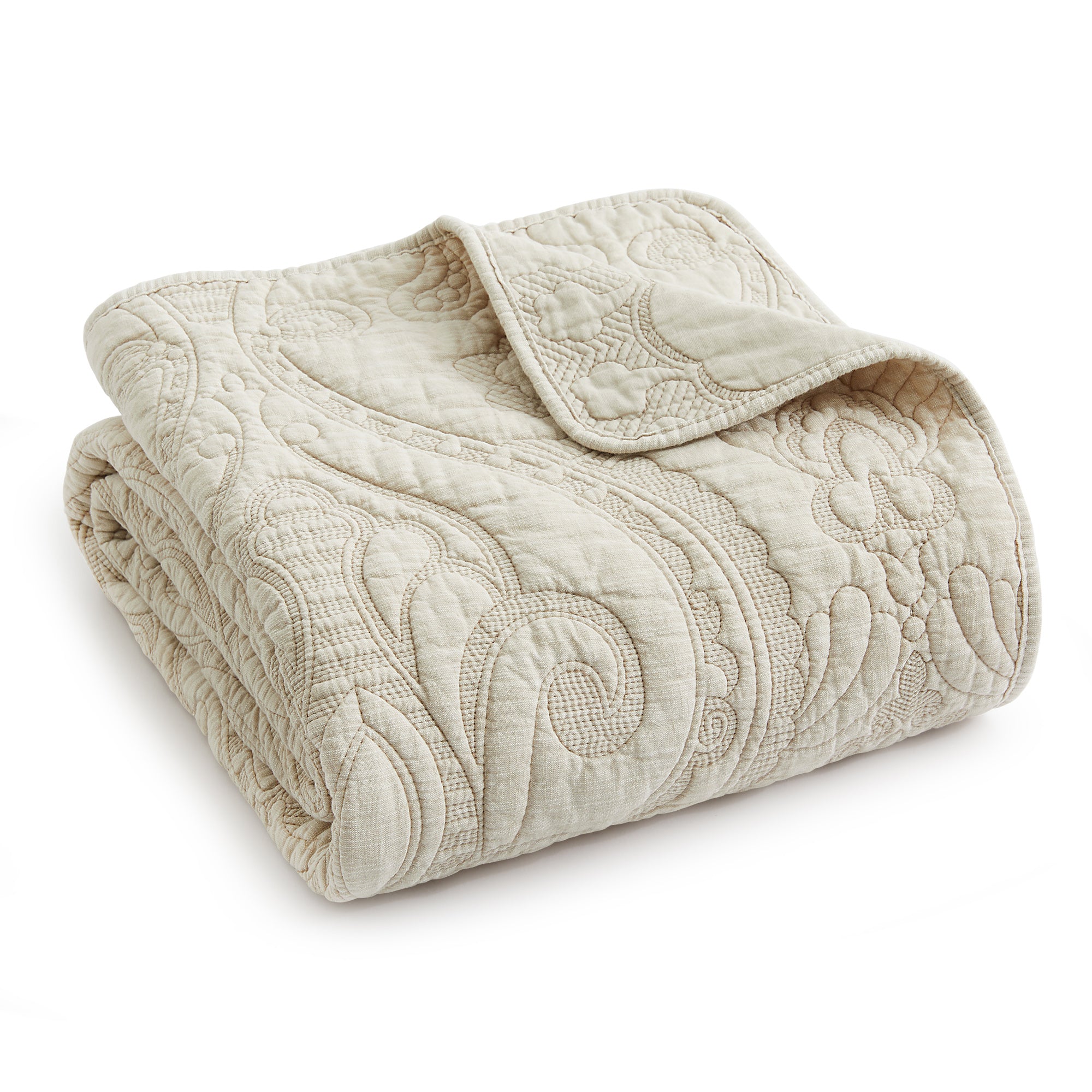 Helena Sage Quilted Throw