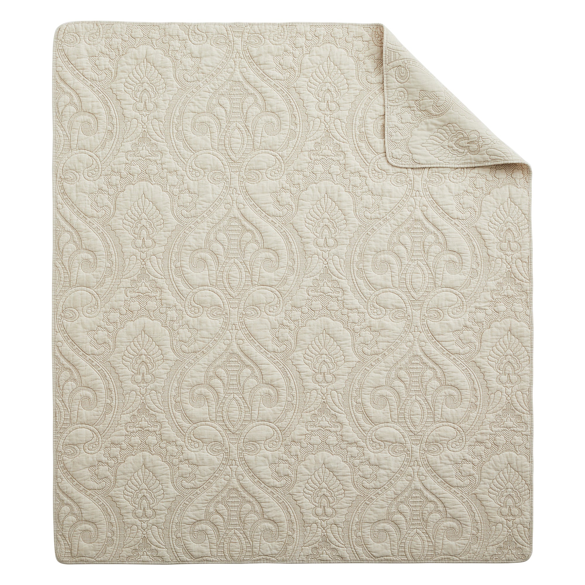 Helena Sage Quilted Throw