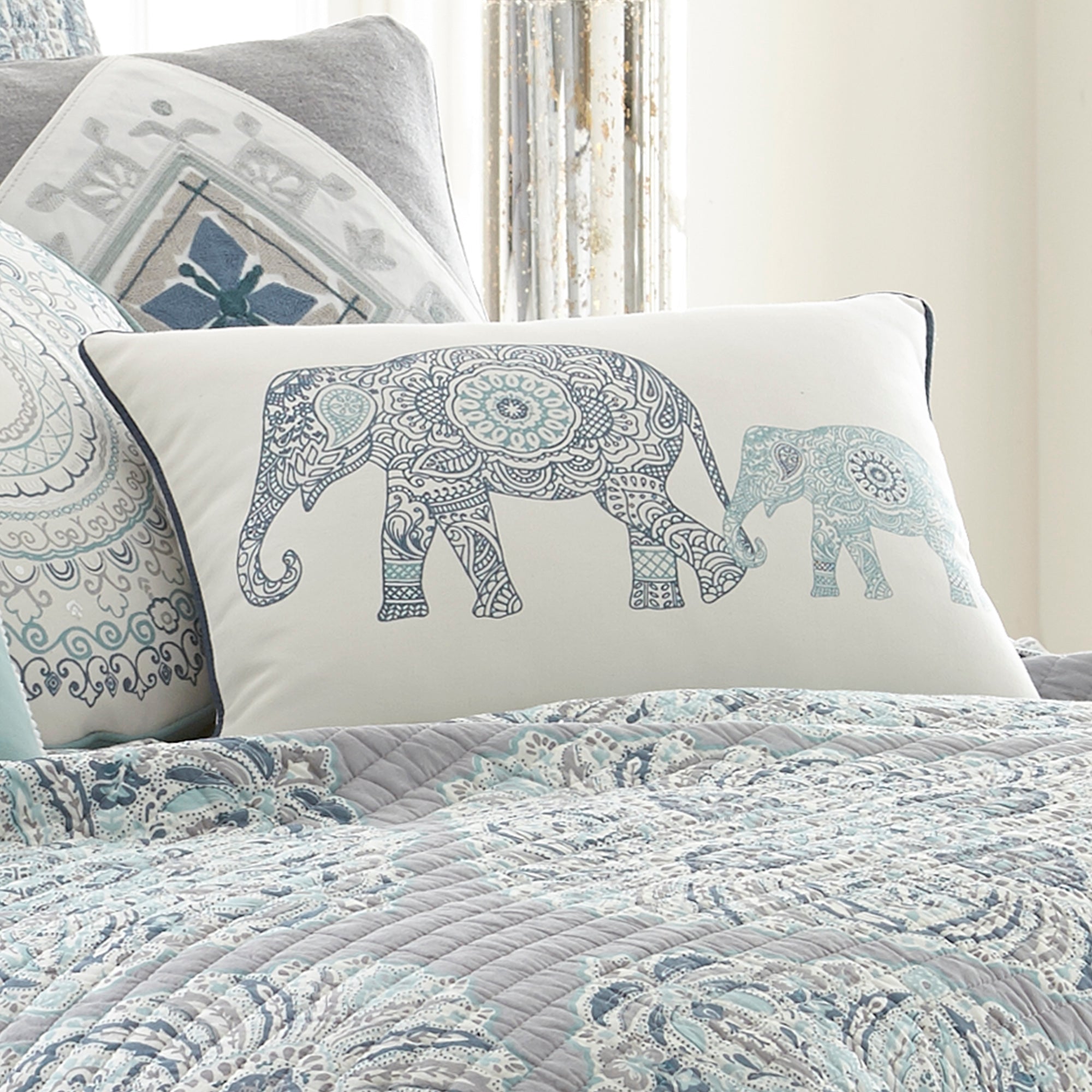 Tania Elephants Pillow