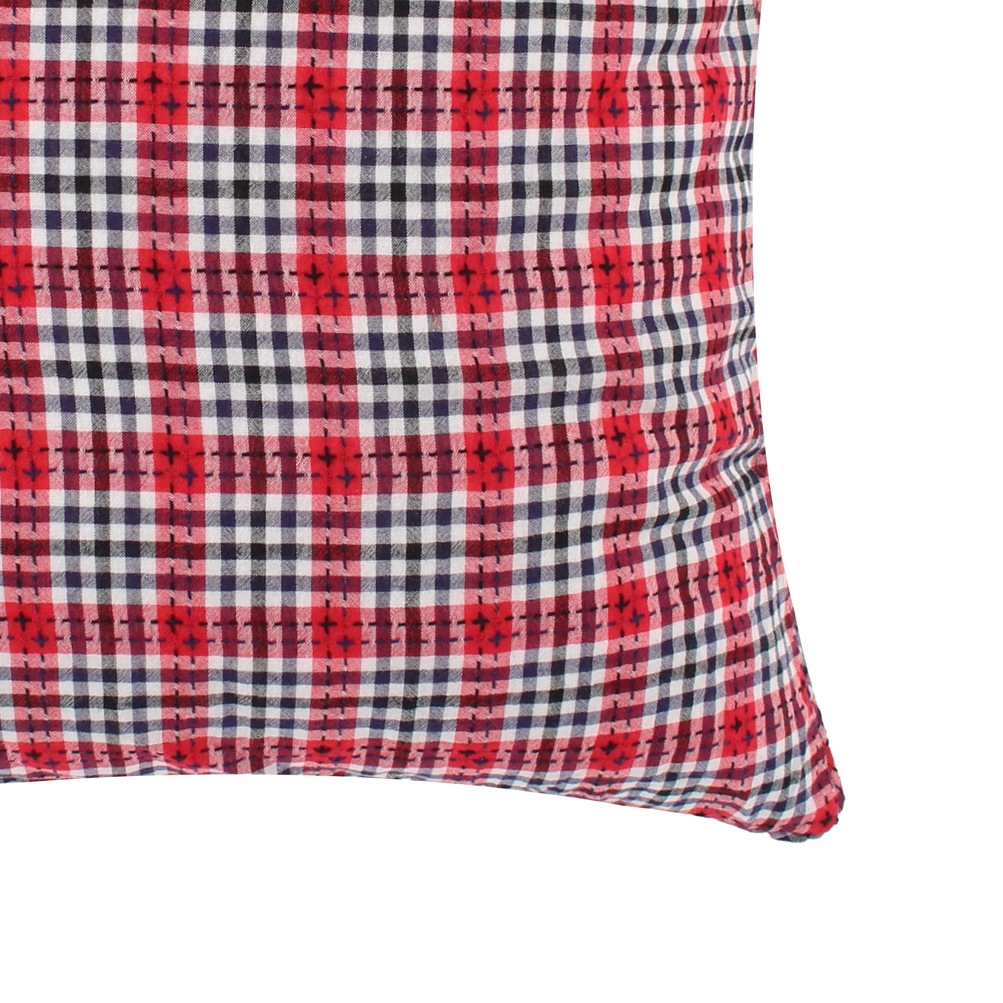 Americana Red Navy Stitched Pillow