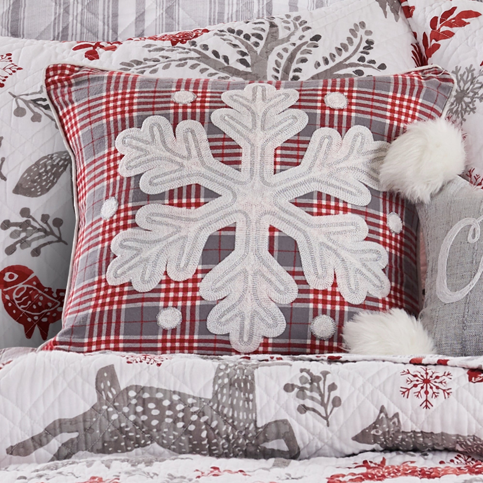 Winterland Snowflake Pillow