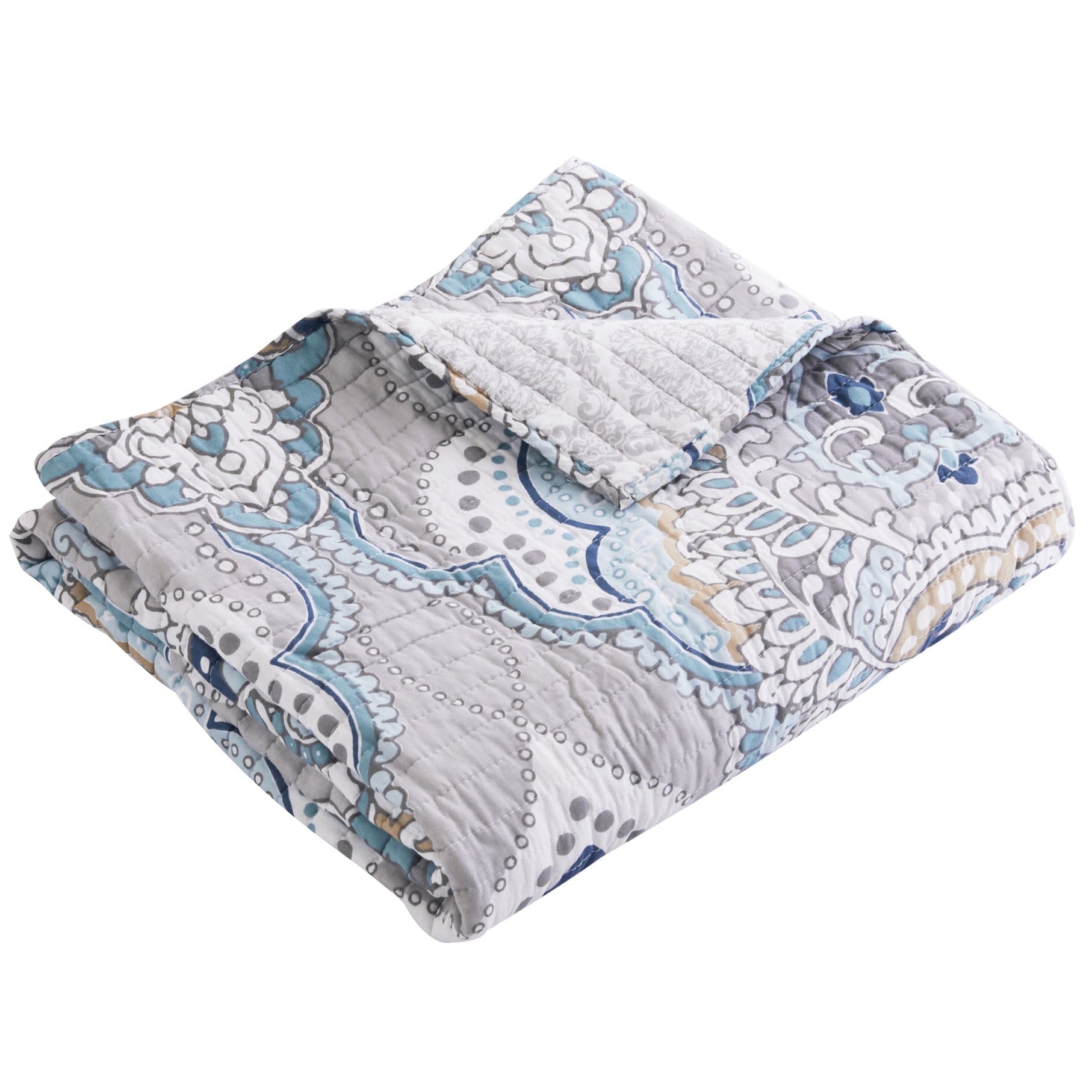 Olyria Coral Quilted Throw