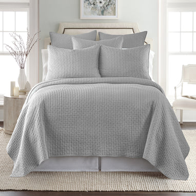UNBIND QUILT SWITCH SWEAT グレー　M Cross Stitch Light Grey Quilt Set – Levtex Home