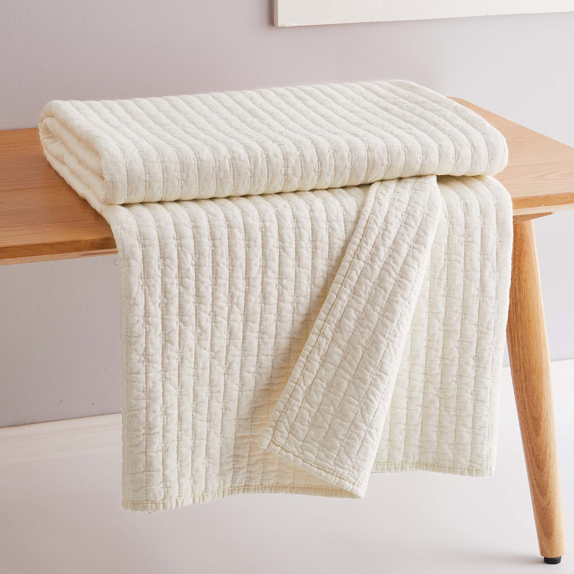 Cross Stitch Quilted Throw