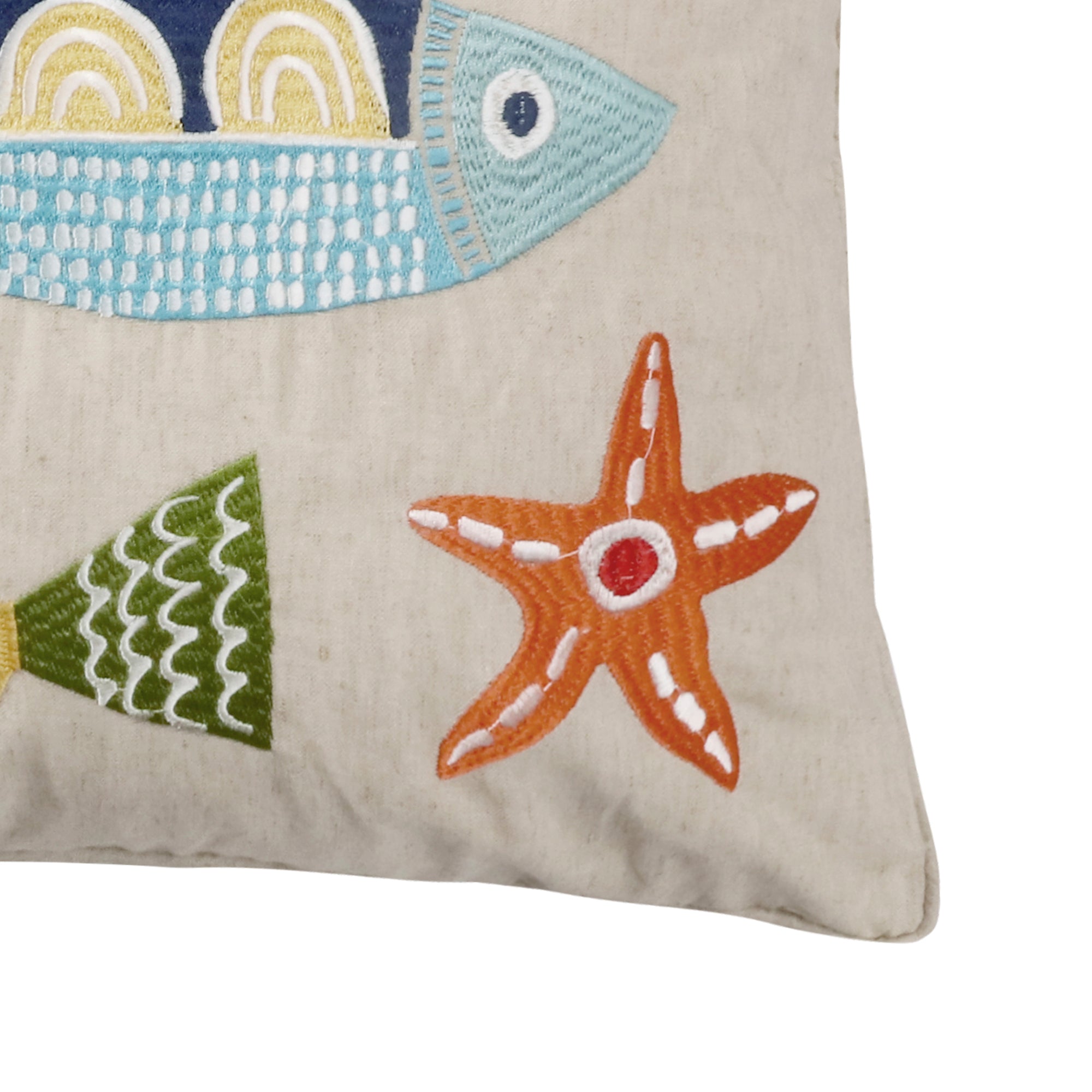 St. Anton Multi Color Fish Pillow