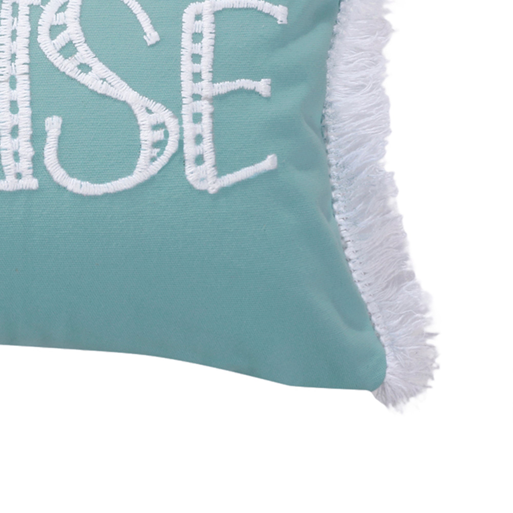 San Sebastian Paradise Pillow with Fringe Trim