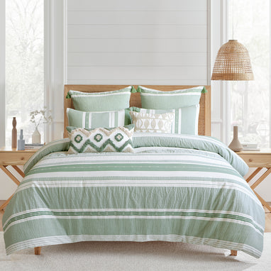 Levtex Home Pickford Green Tufted Pillow