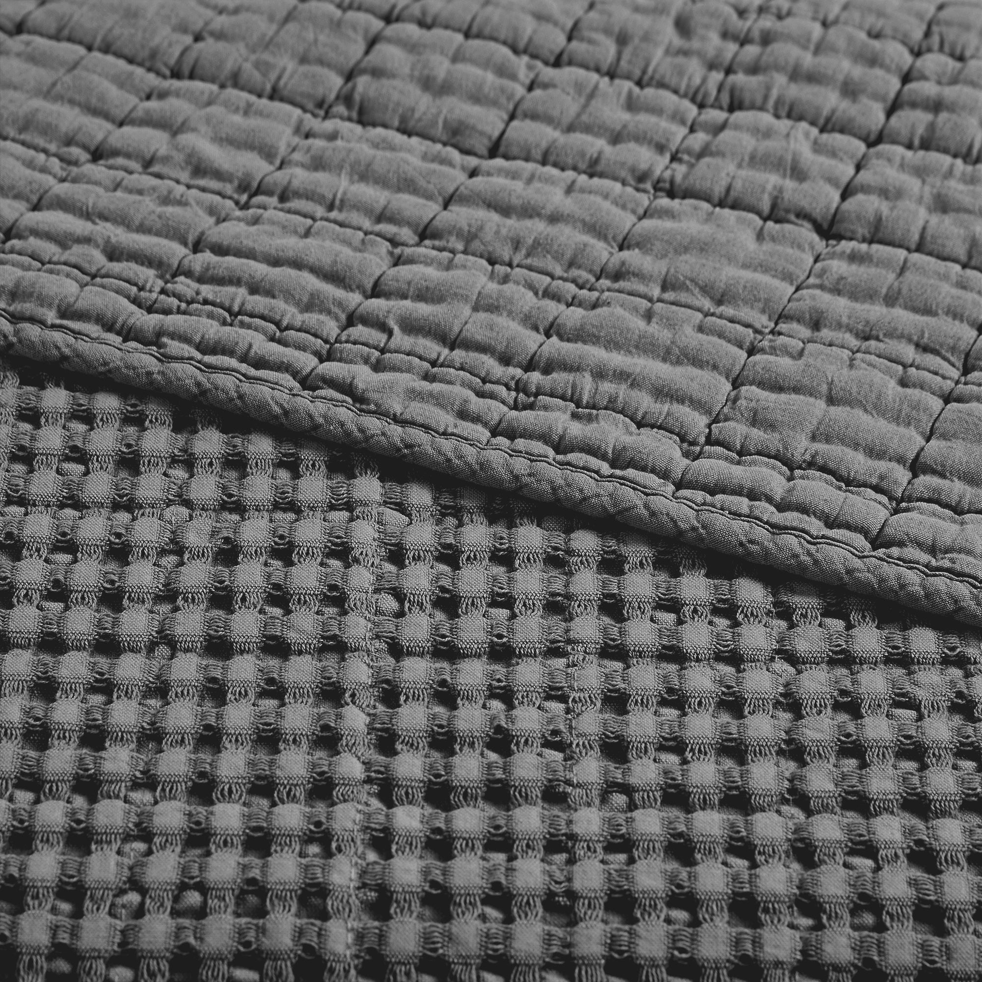 Mills Waffle Quilted Throw