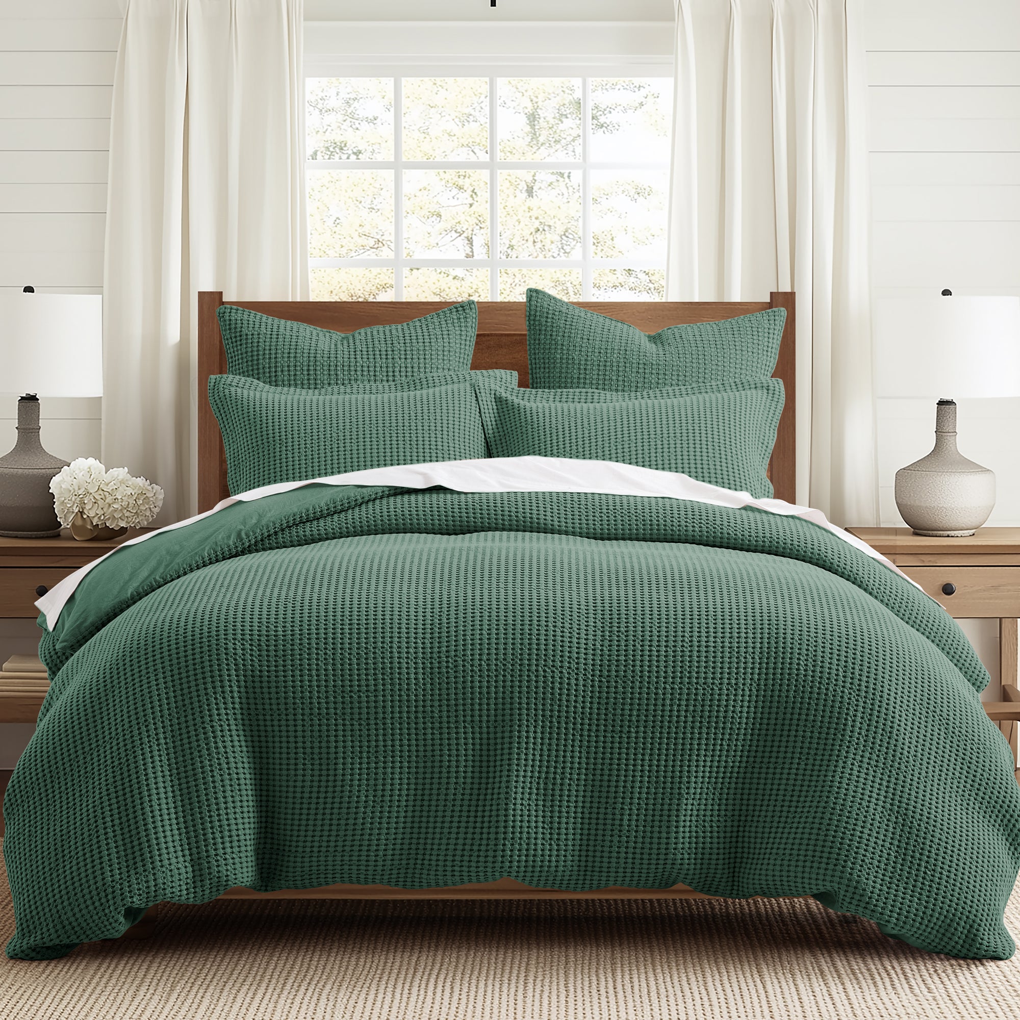 Mills Waffle Duvet Cover Set