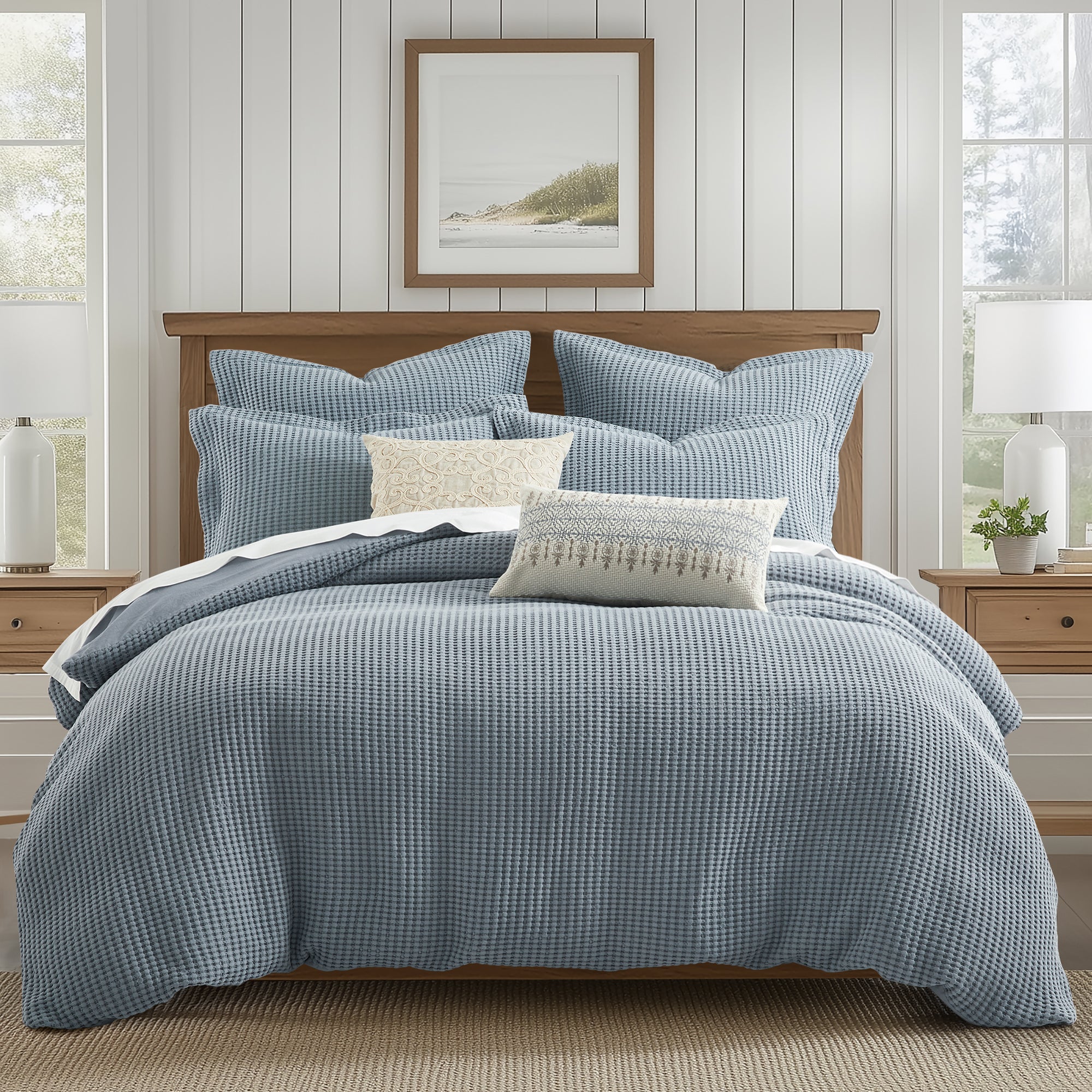 Mills Waffle Duvet Cover Set