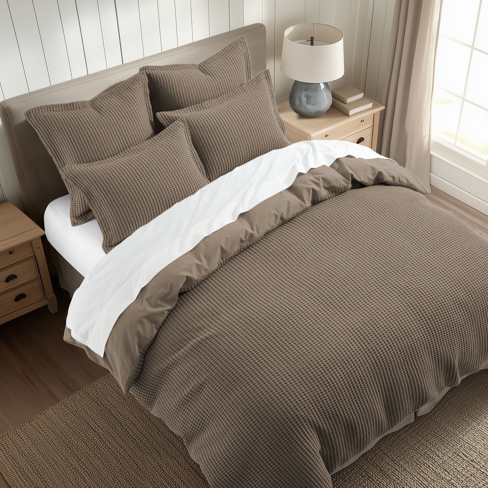 Mills Waffle Duvet Set