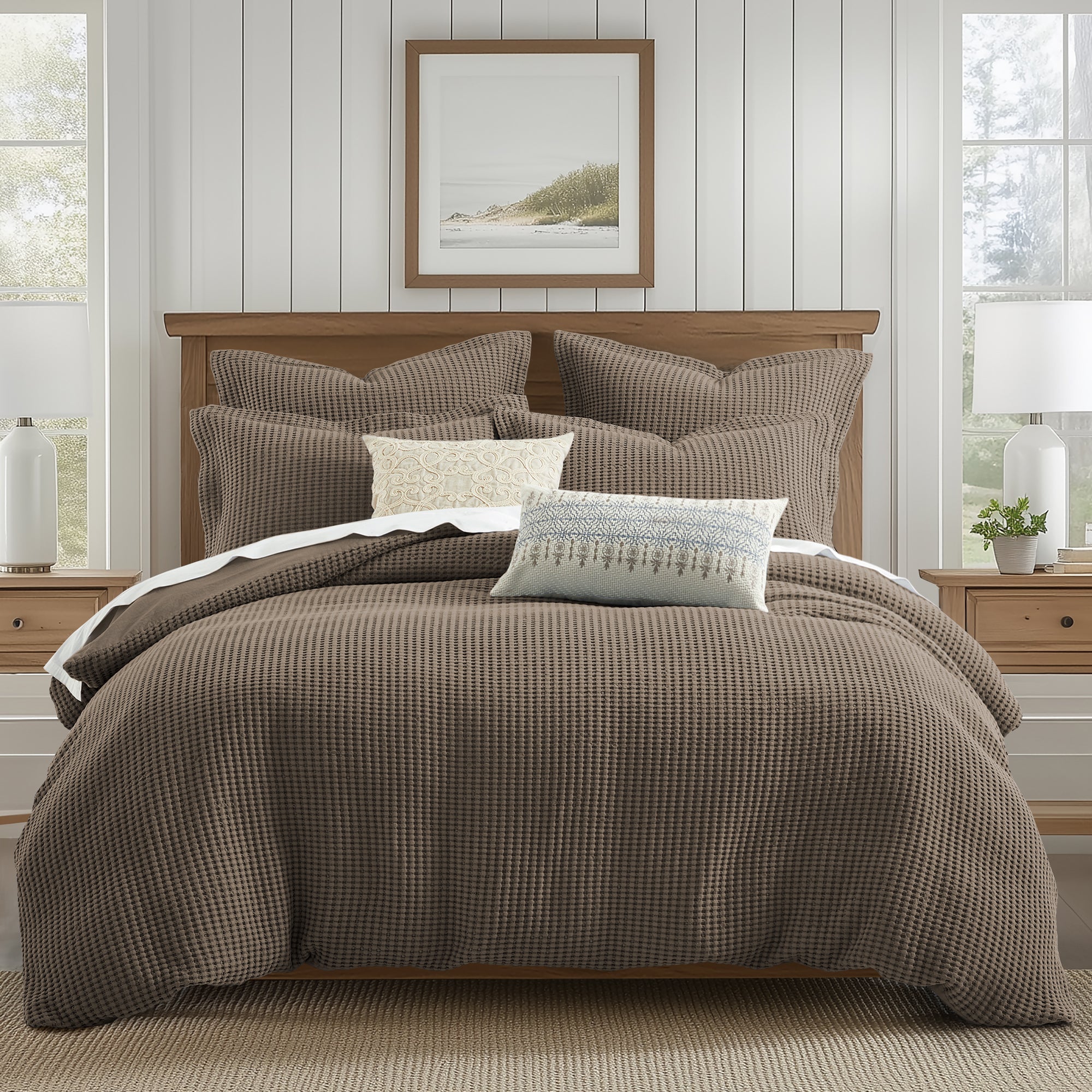 Mills Waffle Duvet Cover Set