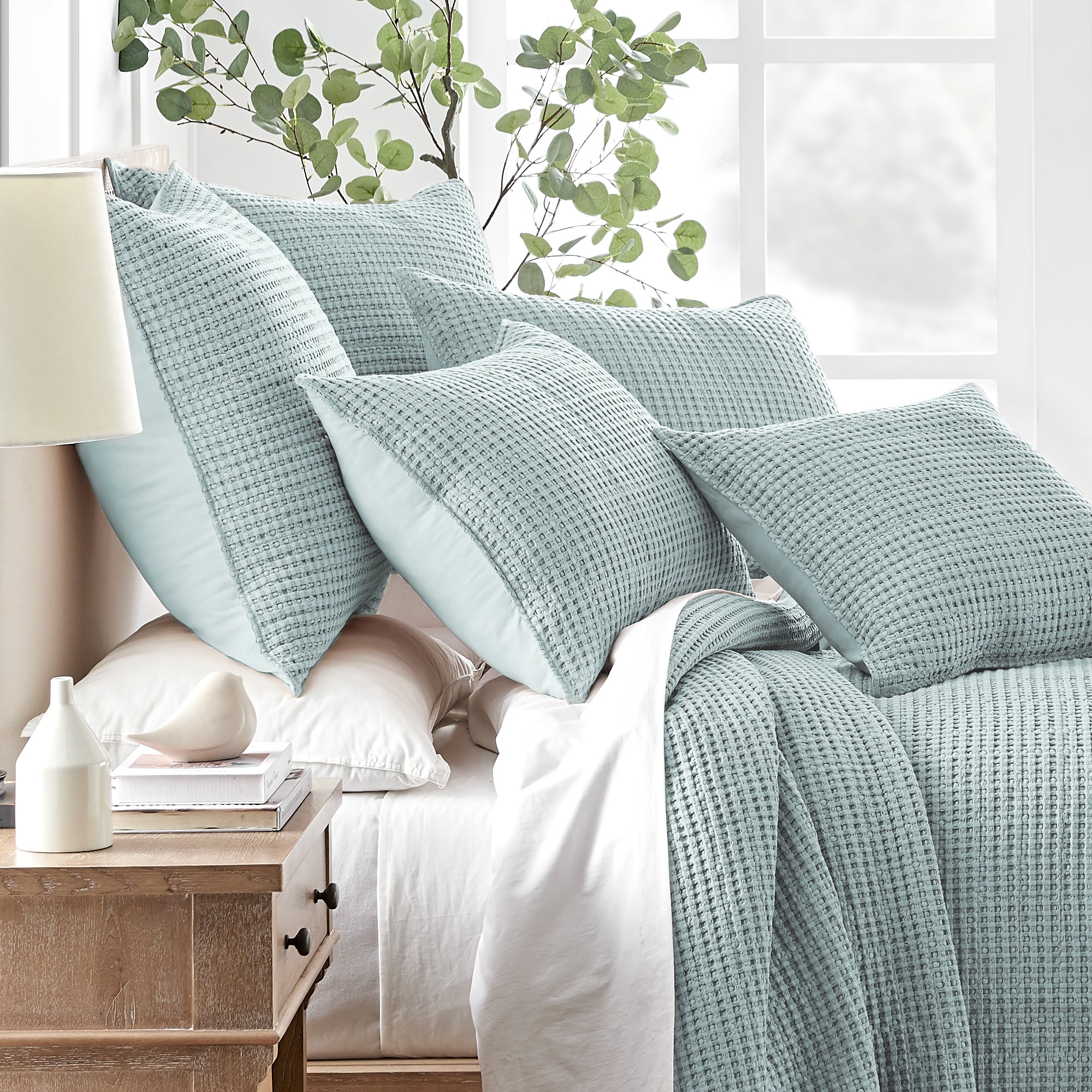 Mills Waffle Euro Sham Set of 2