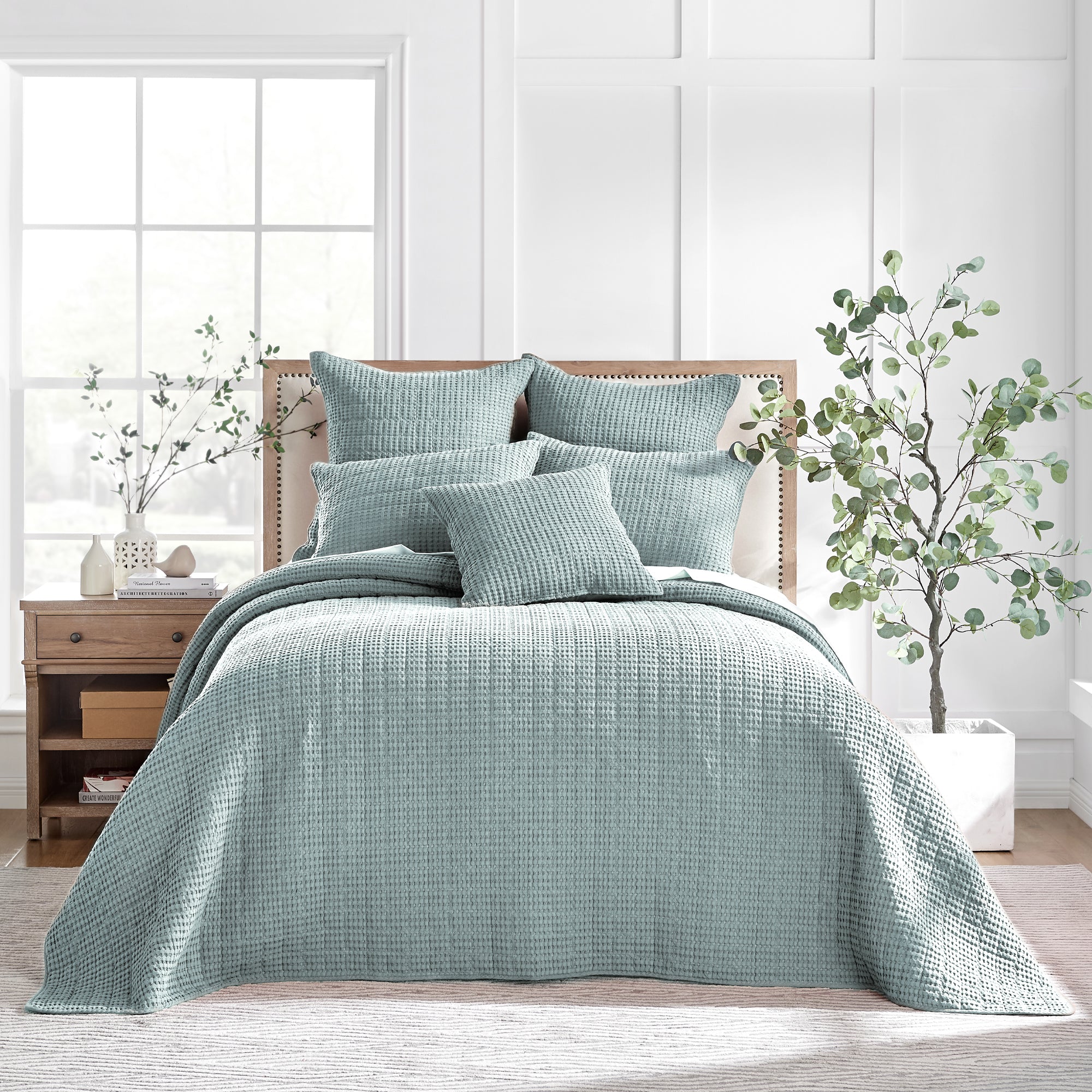 Mills Waffle Bedspread Set