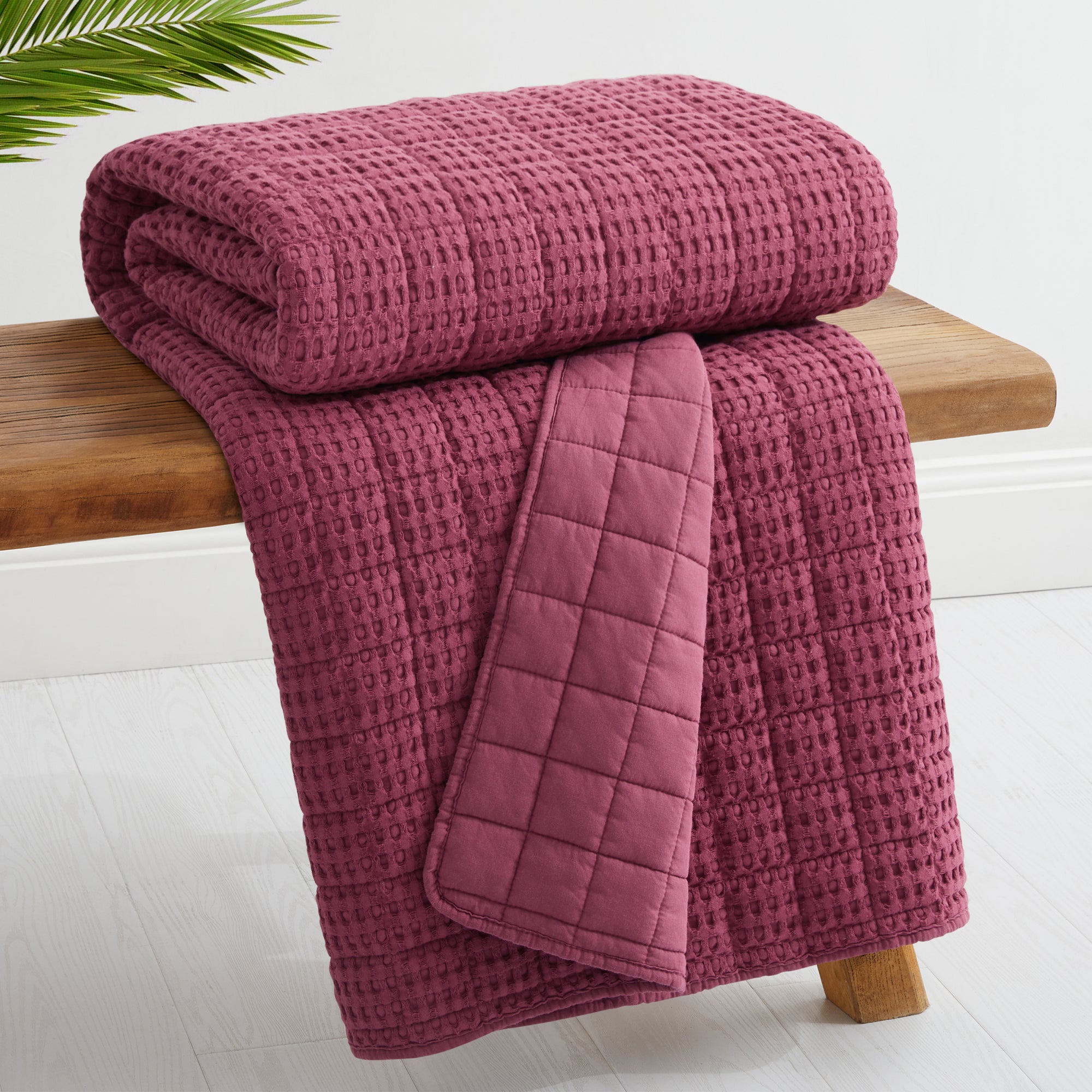 Mills Waffle Quilted Throw