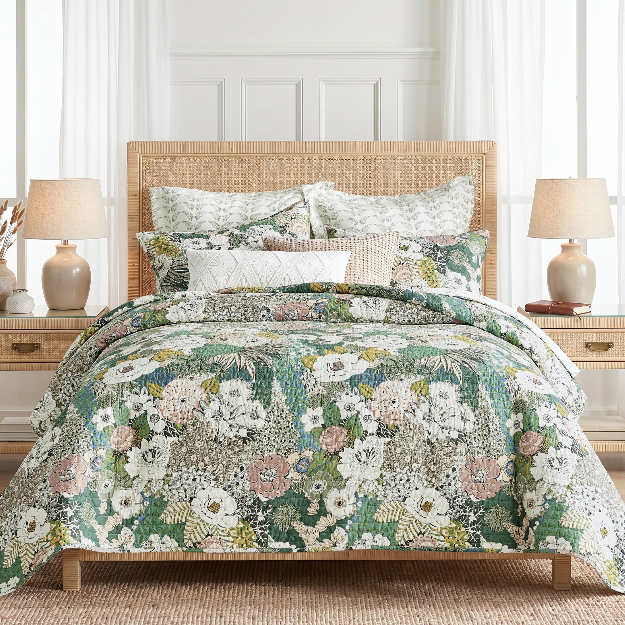 Levtex Home Bettina Floral Quilt Set - Cotton