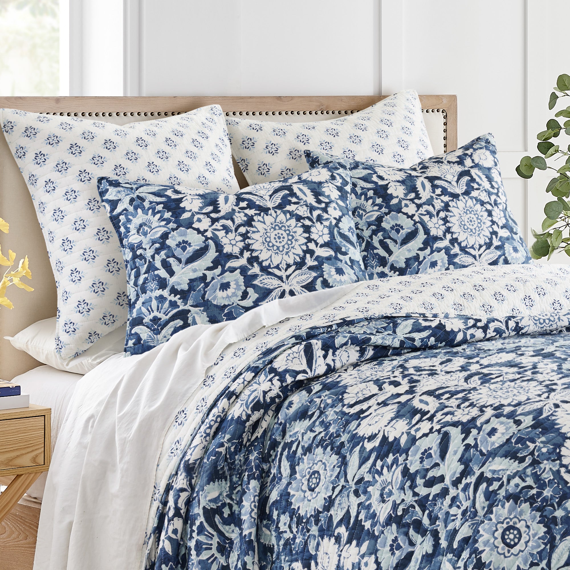 Laure Indigo Euro Sham Set of 2