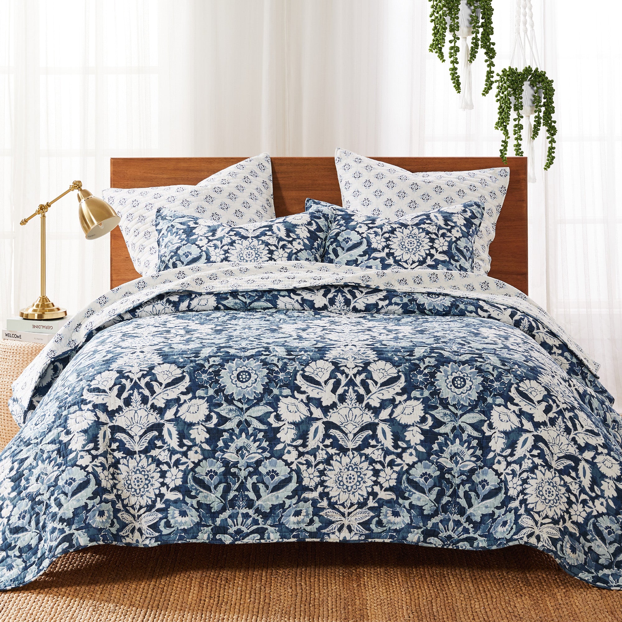 Laure Indigo Euro Sham Set of 2