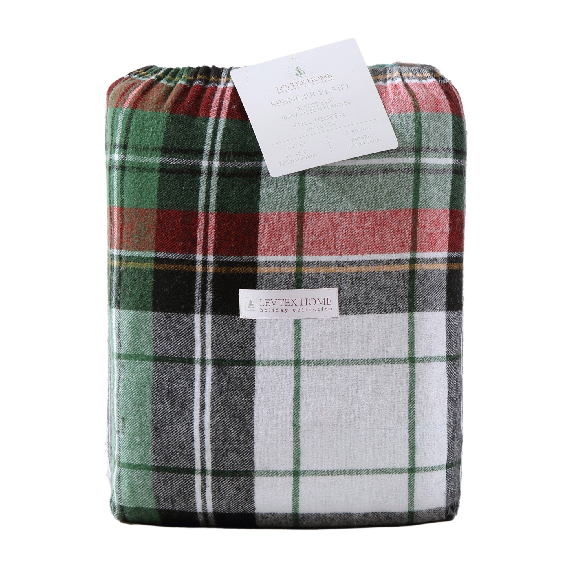 Spencer Plaid Flannel Comforter Set