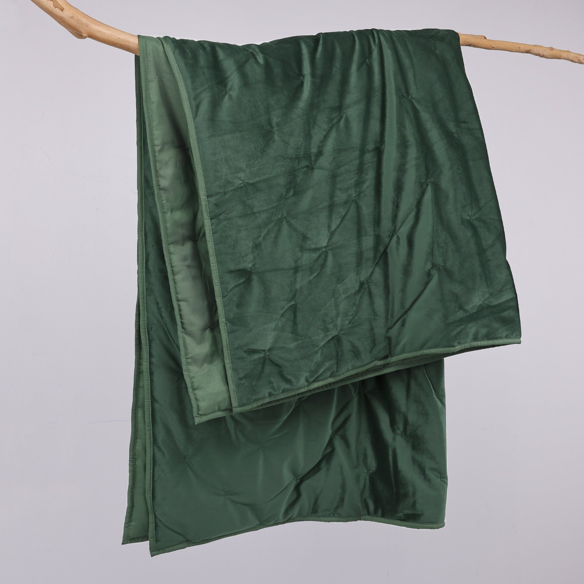 BH Calabria Velvet Ochre Quilted Throw