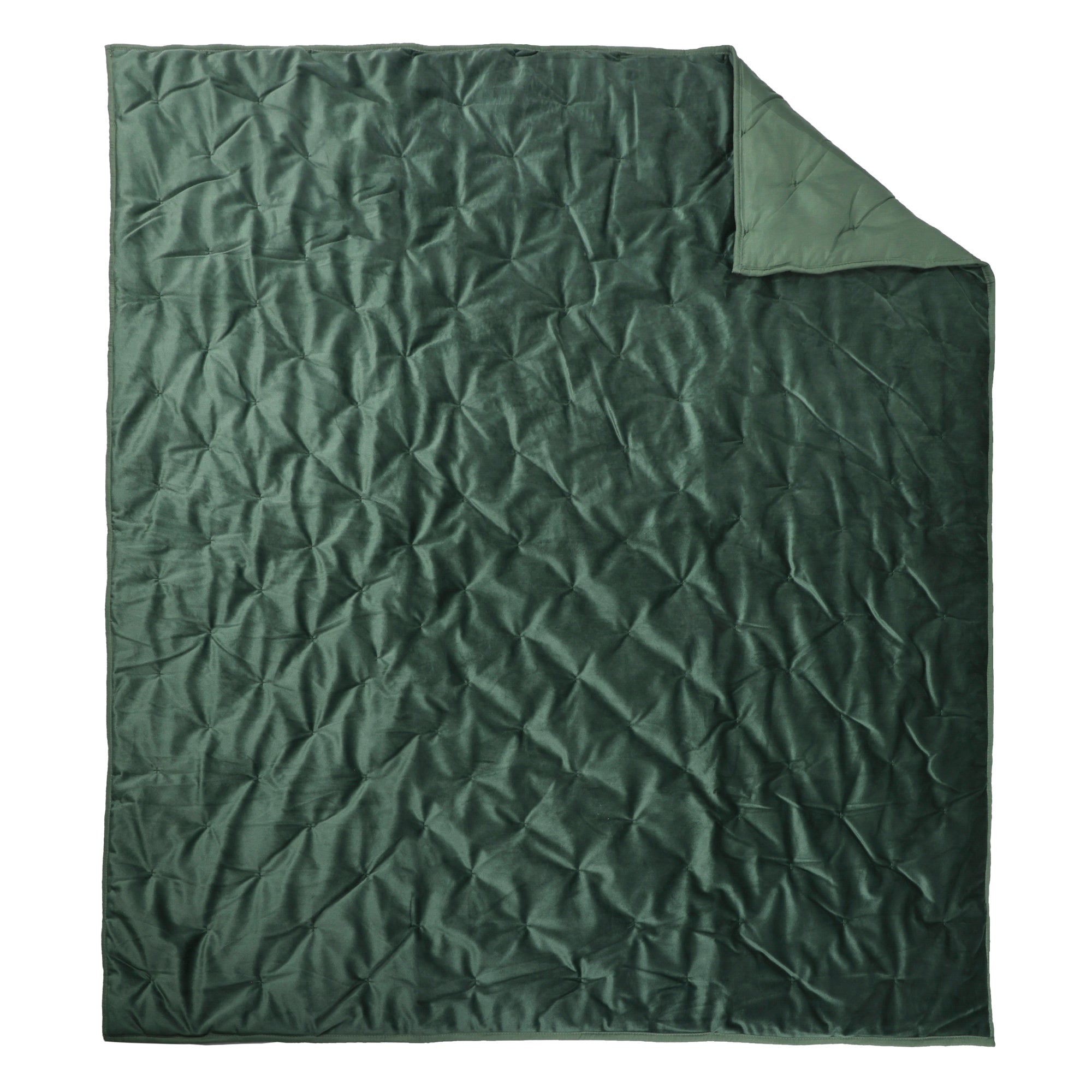 BH Calabria Velvet Ochre Quilted Throw