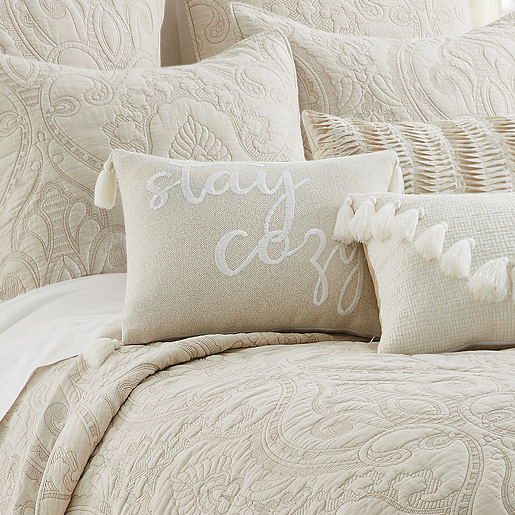Cloud Waffle Stay Cozy Pillow