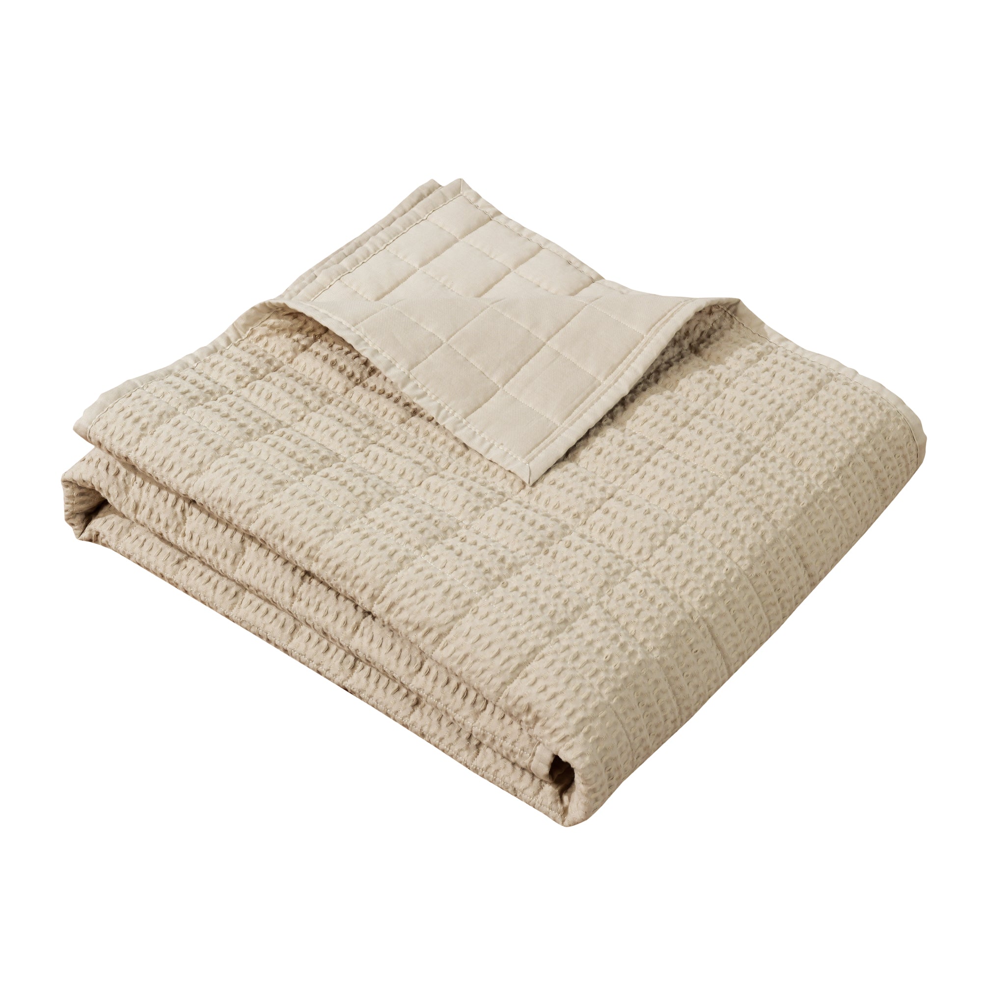 Cloud Waffle Quilted Throw
