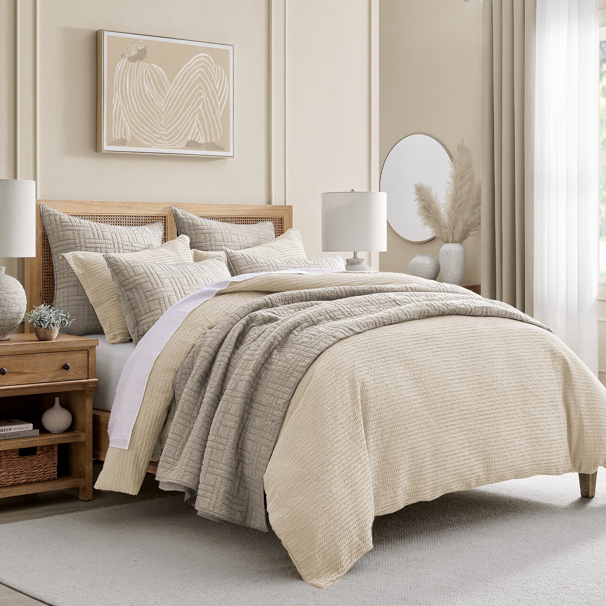 Cloud Waffle Comforter Set