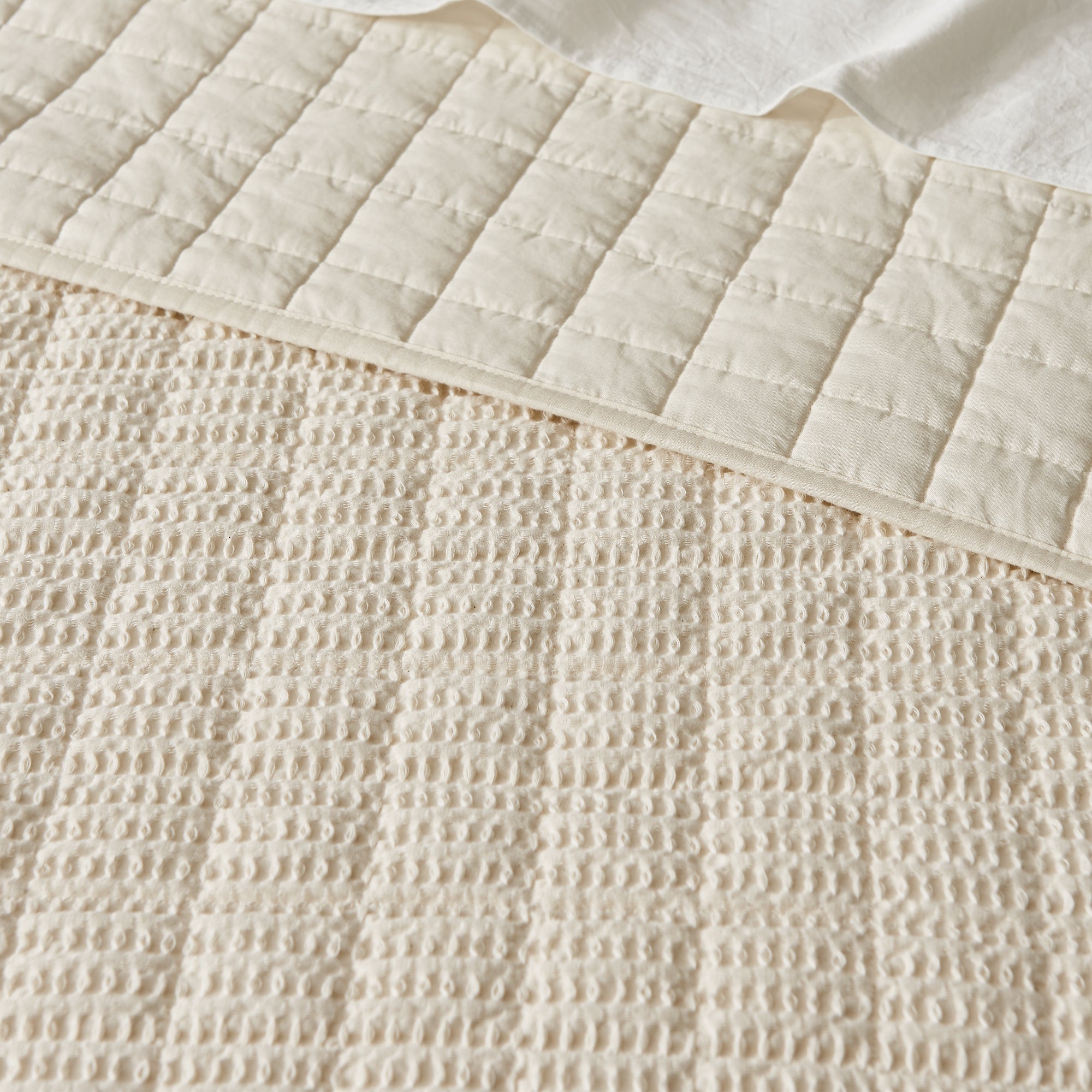 Cloud Waffle Quilt Set