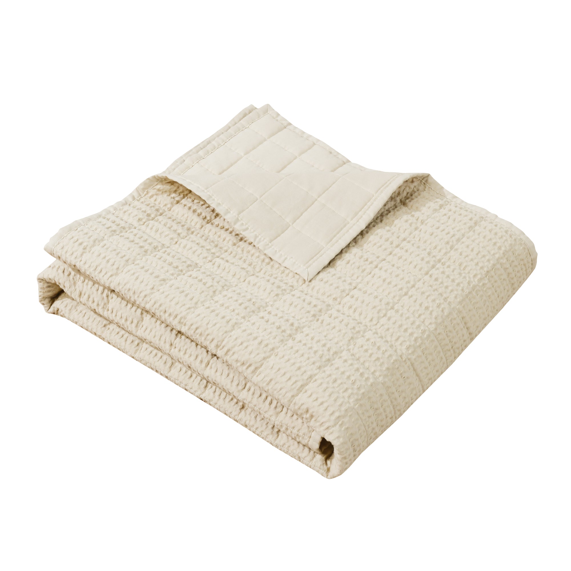 Cloud Waffle Quilted Throw