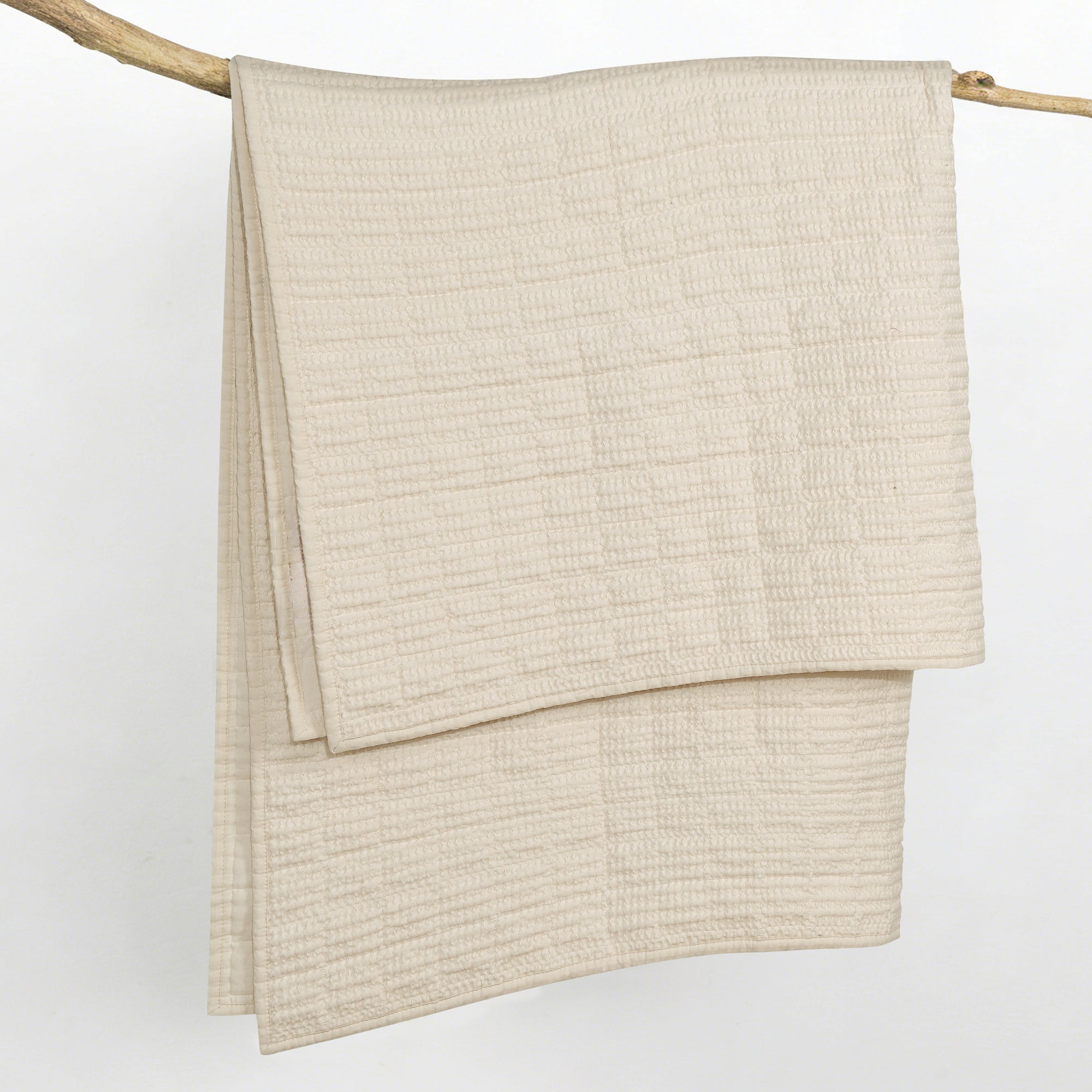 Cloud Waffle Quilted Throw