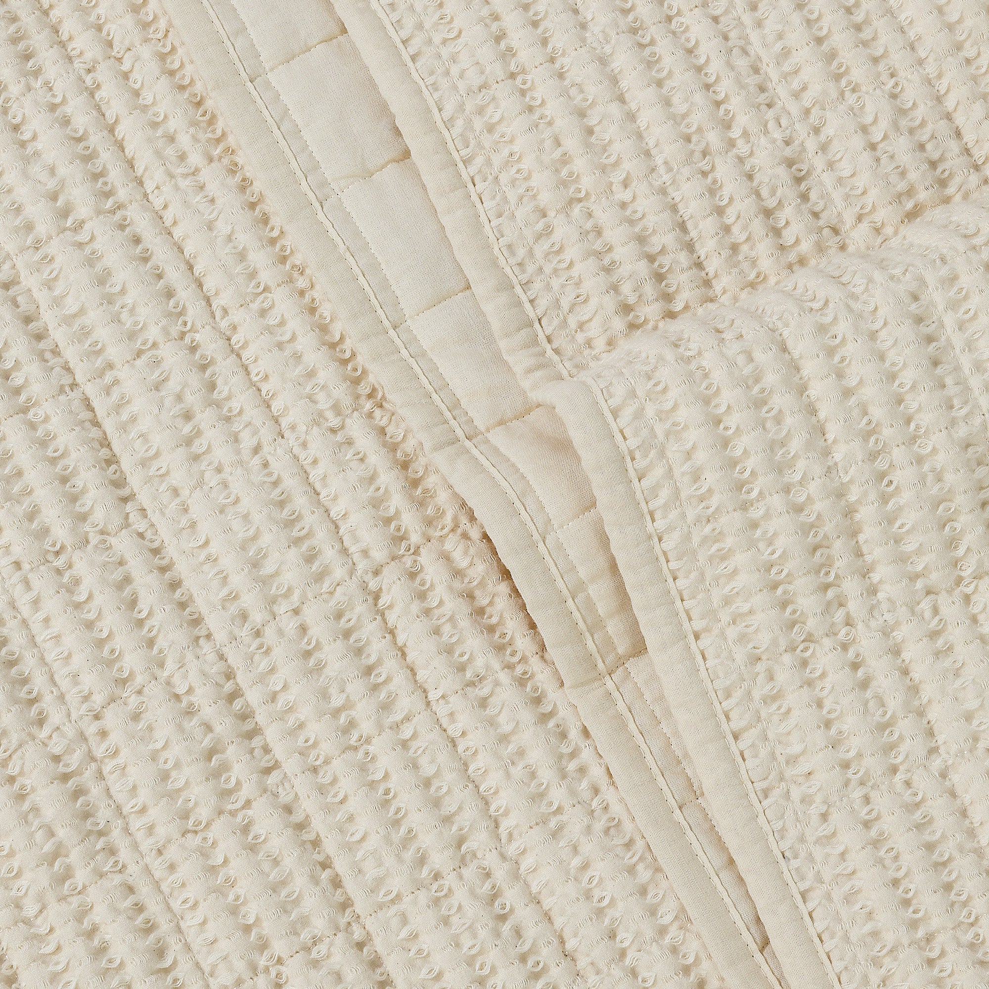 Cloud Waffle Quilted Throw