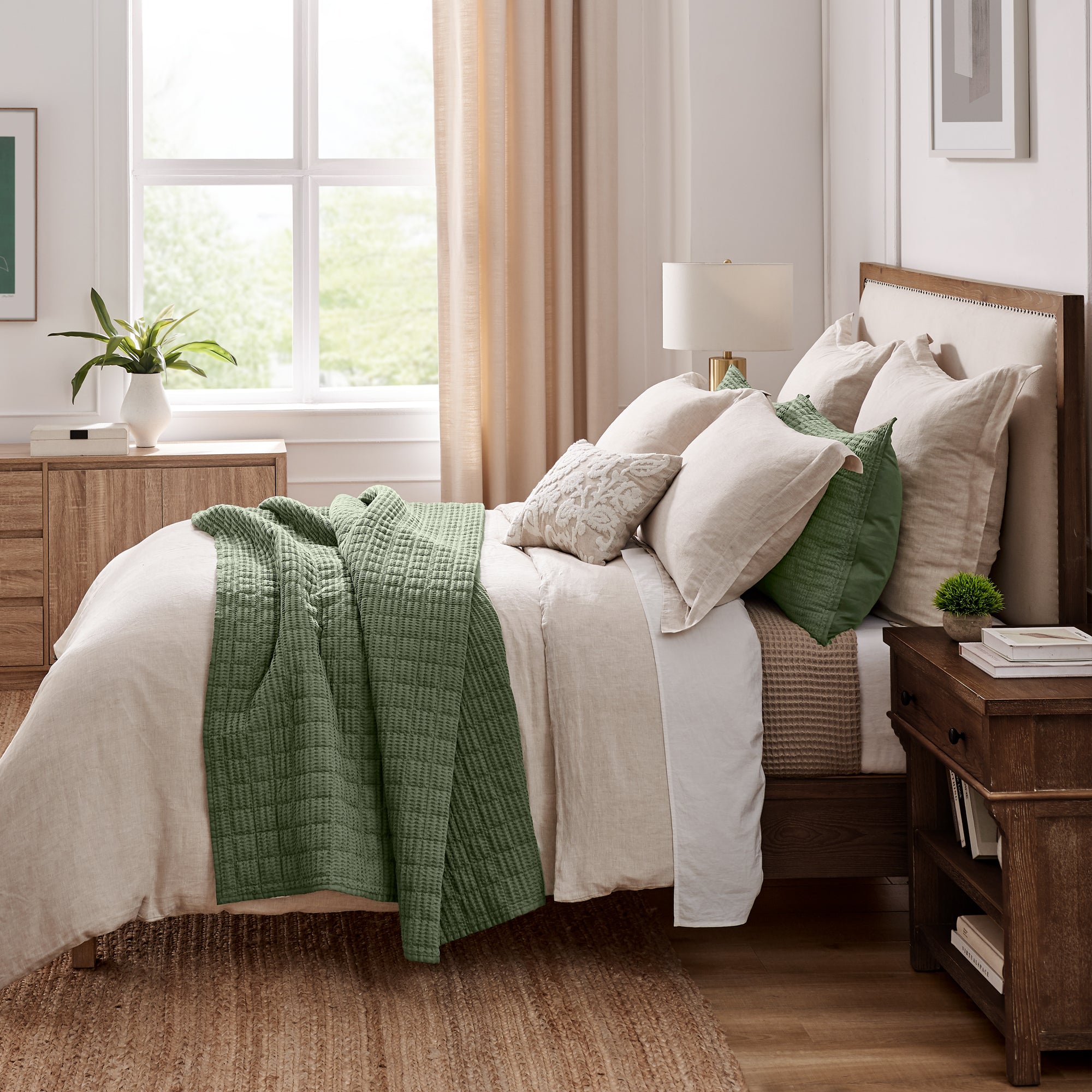 Cloud Waffle Quilt Set